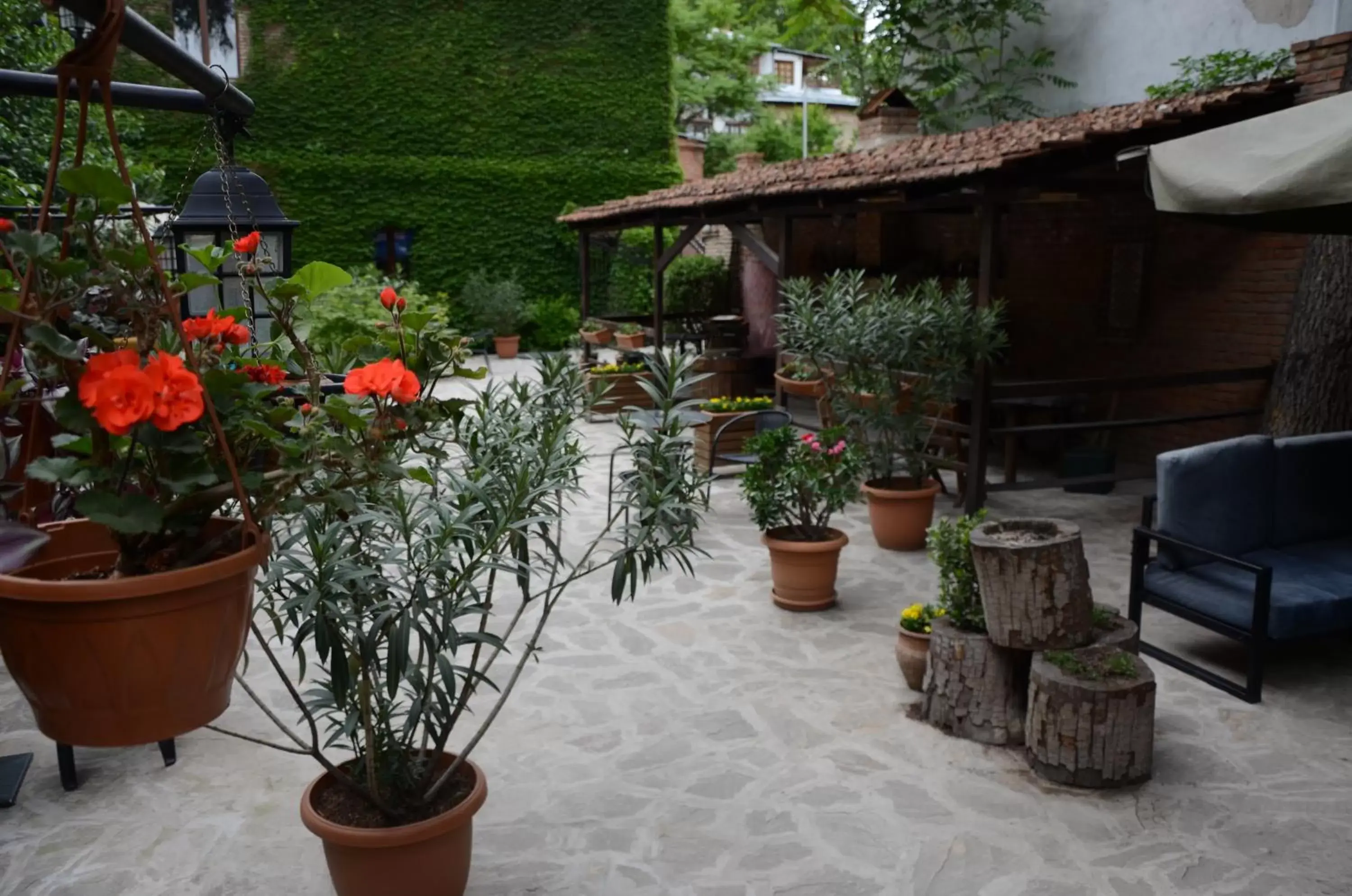 Inner courtyard view in Tiflis Hotel