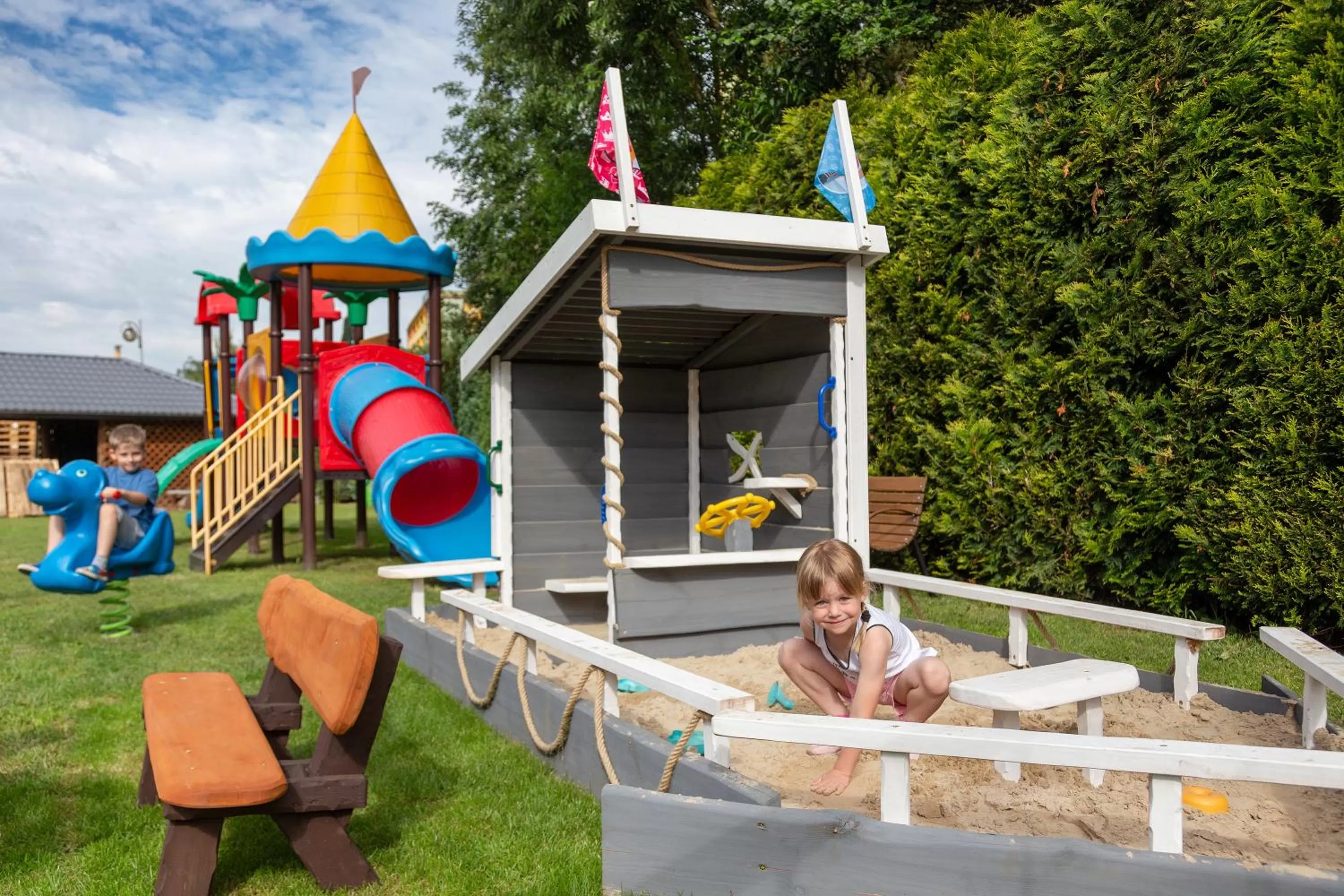 Children play ground in Hotel Verde Montana Wellness & Spa