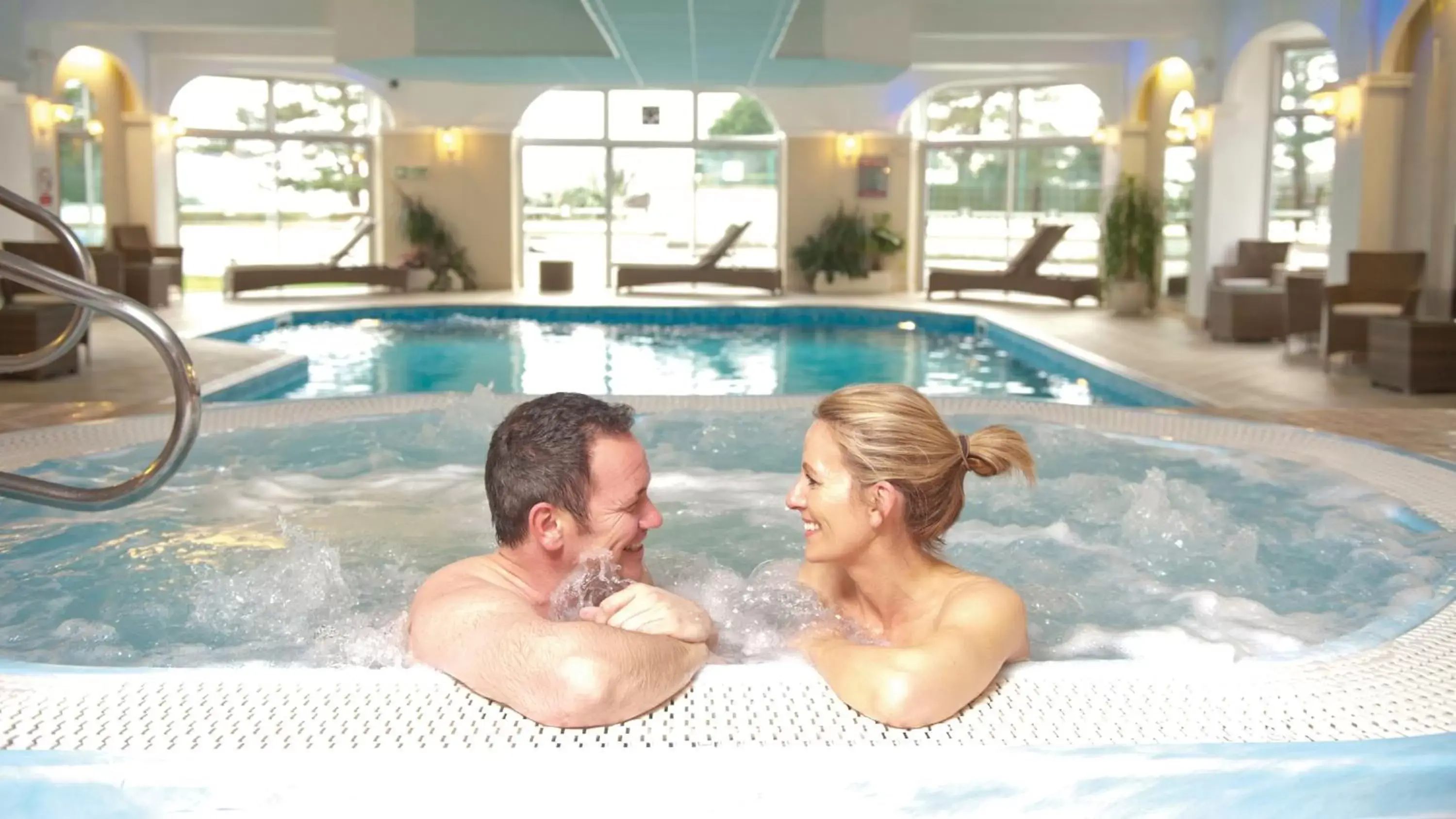 Hot Tub, Swimming Pool in The Carlyon Bay Hotel and Spa