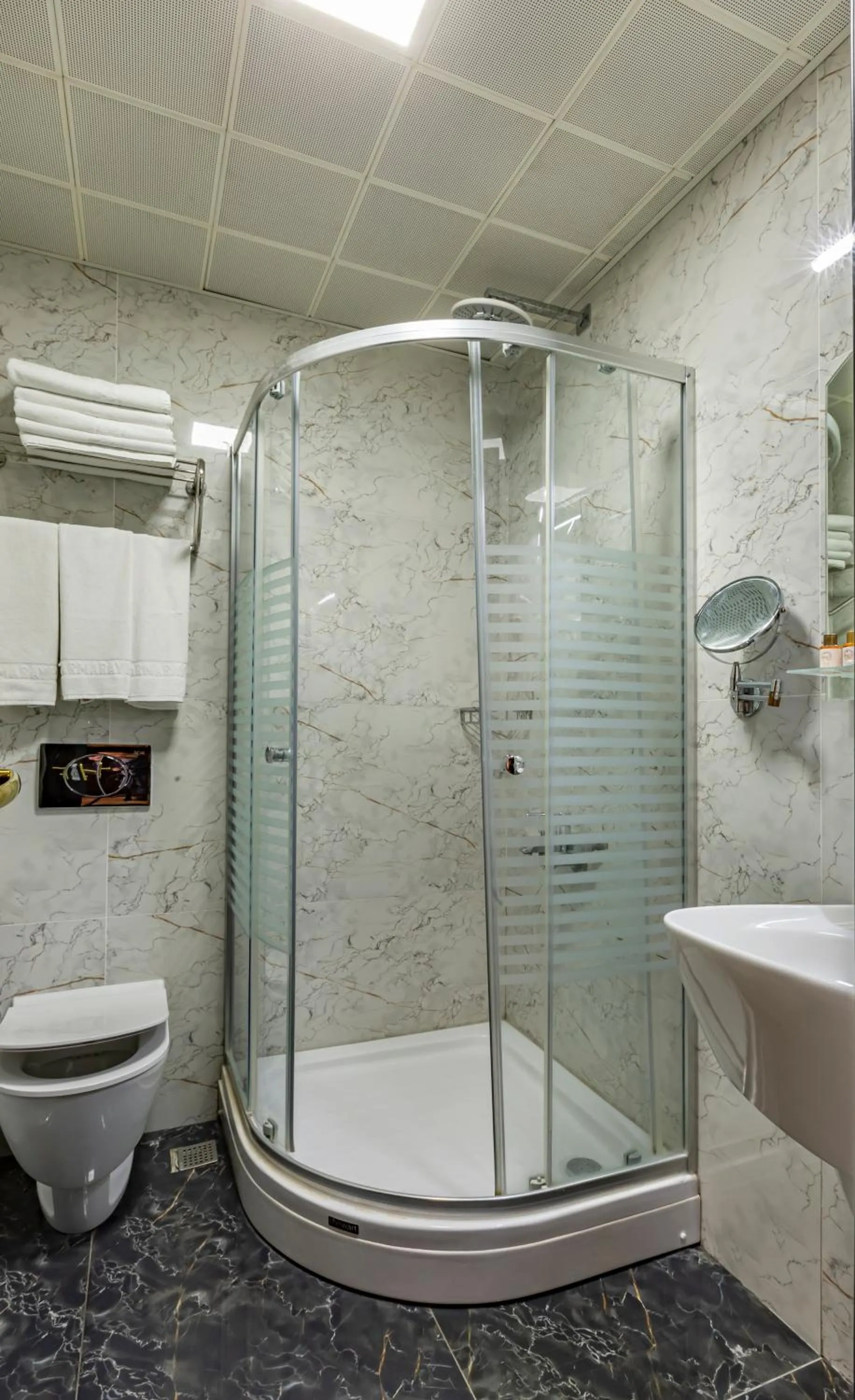 Shower in Laleli Blue Marmaray Hotel