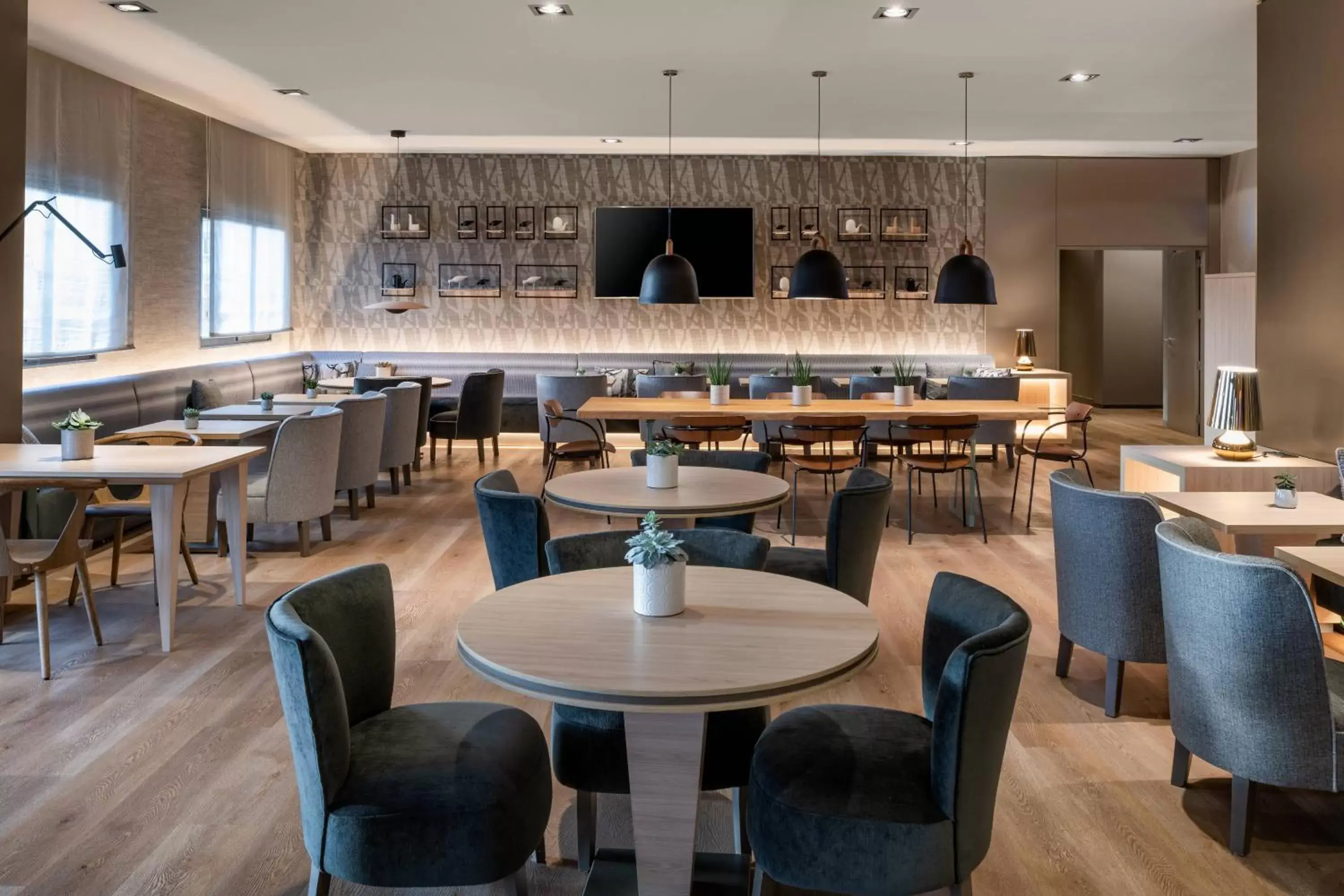 Lounge or bar, Restaurant/Places to Eat in AC Hotel Oviedo Fórum by Marriott
