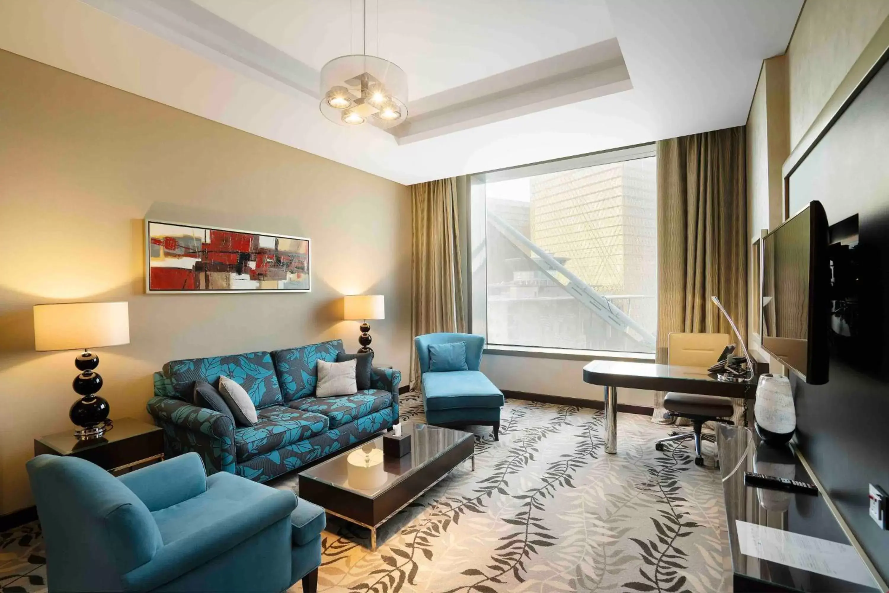 Living room, Seating Area in Crowne Plaza Riyadh - RDC Hotel & Convention, an IHG Hotel