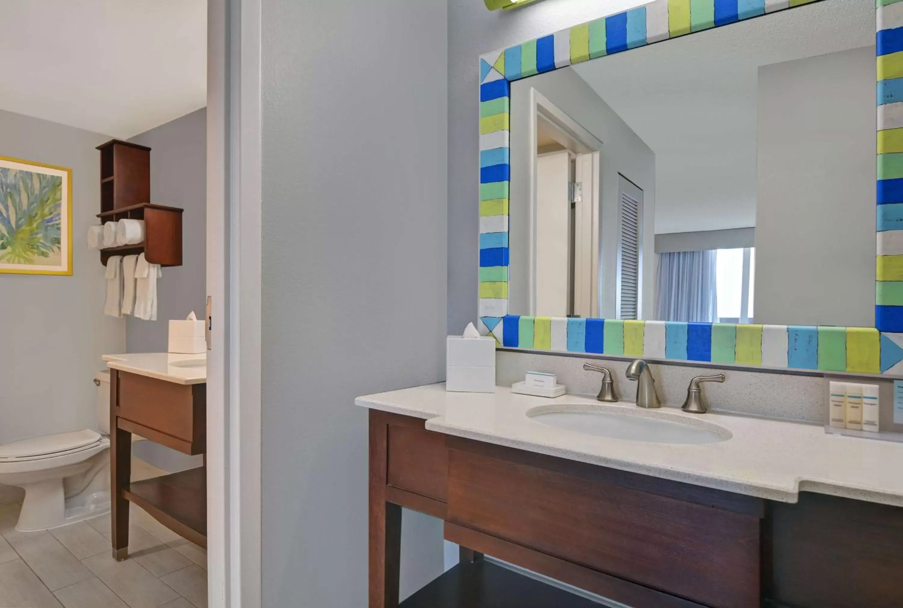 Bathroom in Hampton Inn Oceanfront Jacksonville Beach