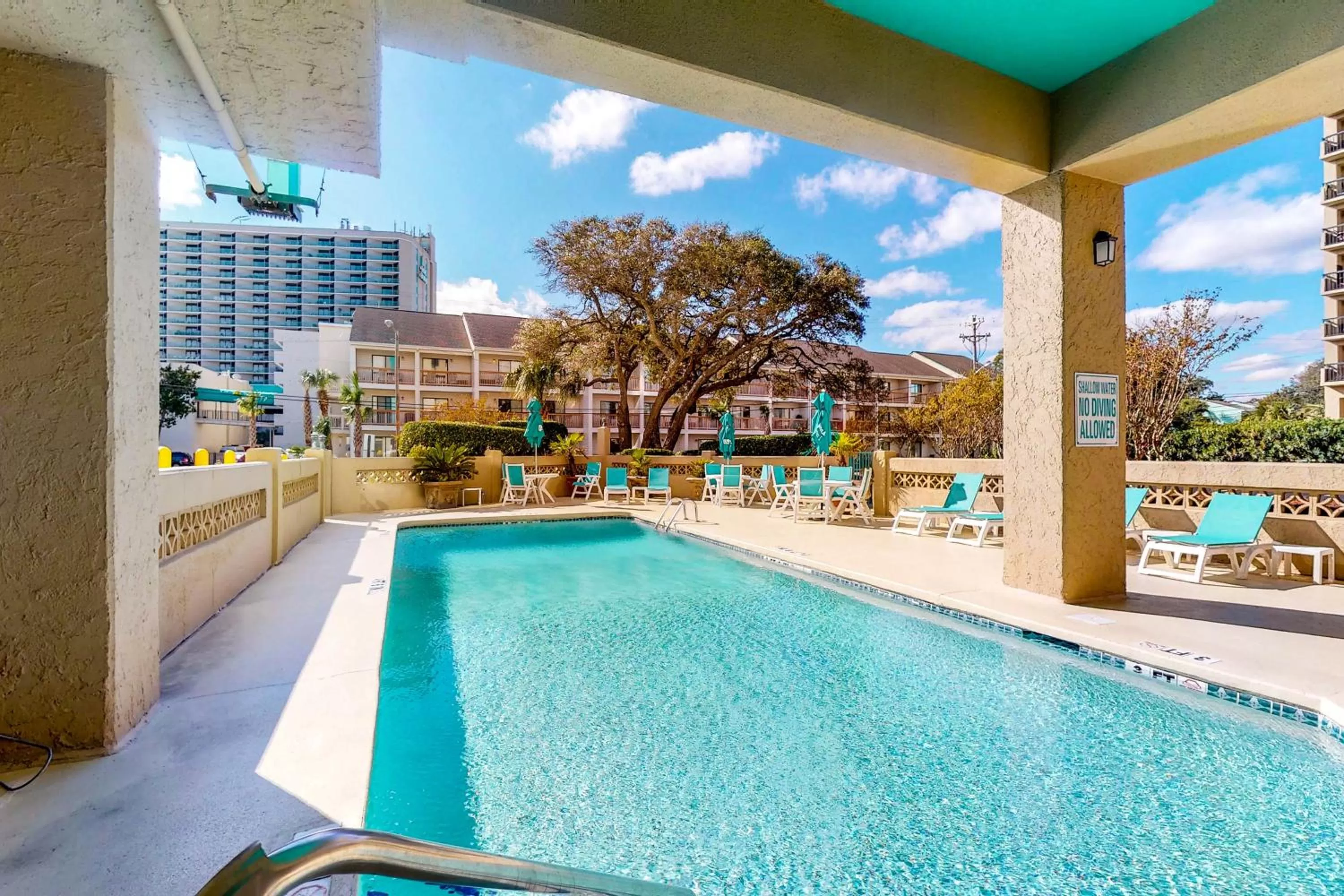 Swimming Pool in Beach Time