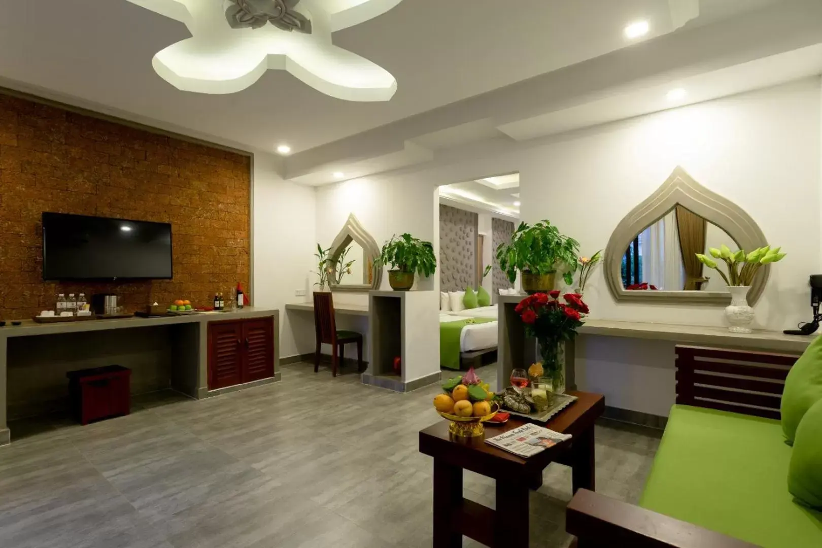 Communal lounge/ TV room in Khmer Mansion Residence