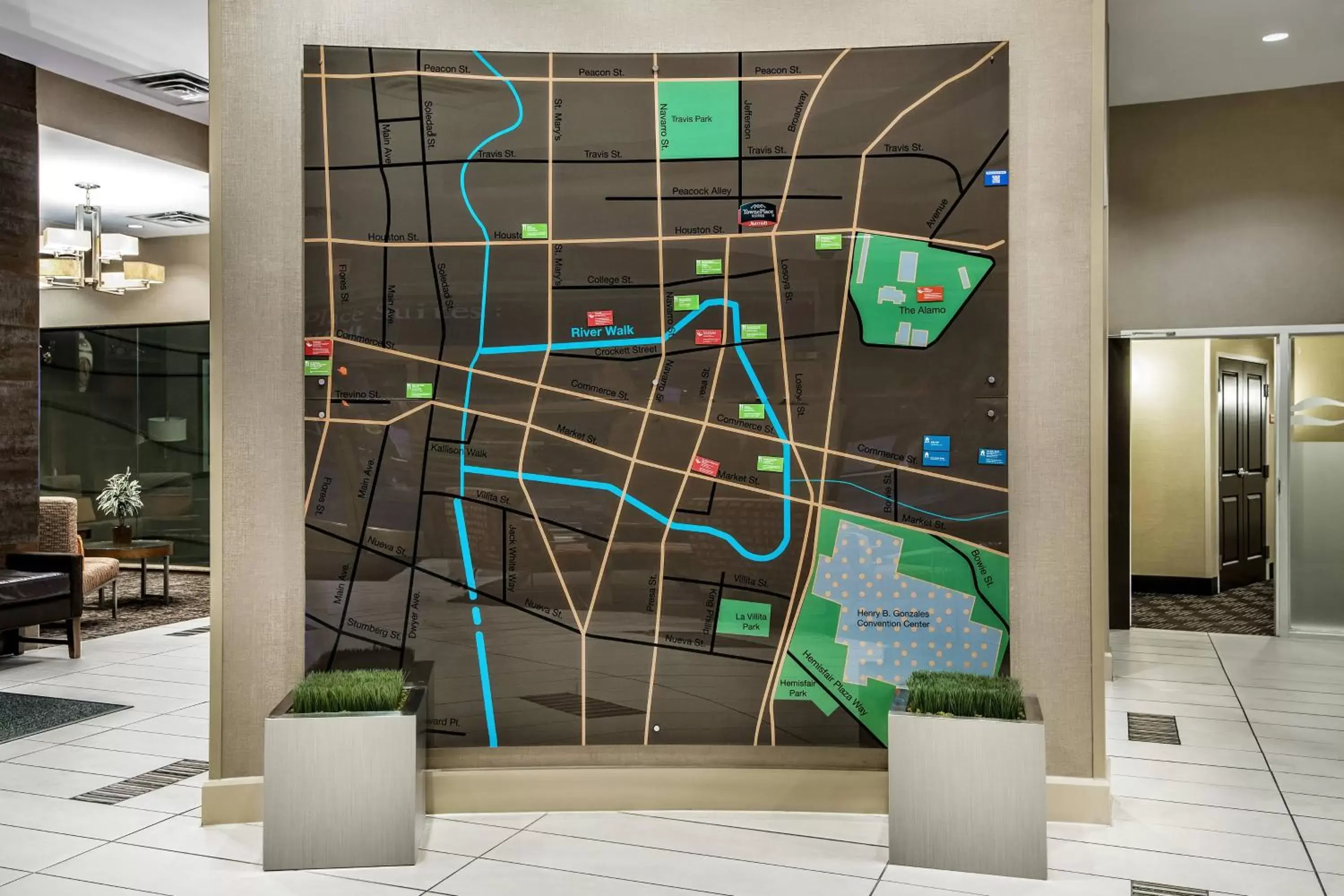 Location in TownePlace Suites by Marriott San Antonio Downtown Riverwalk