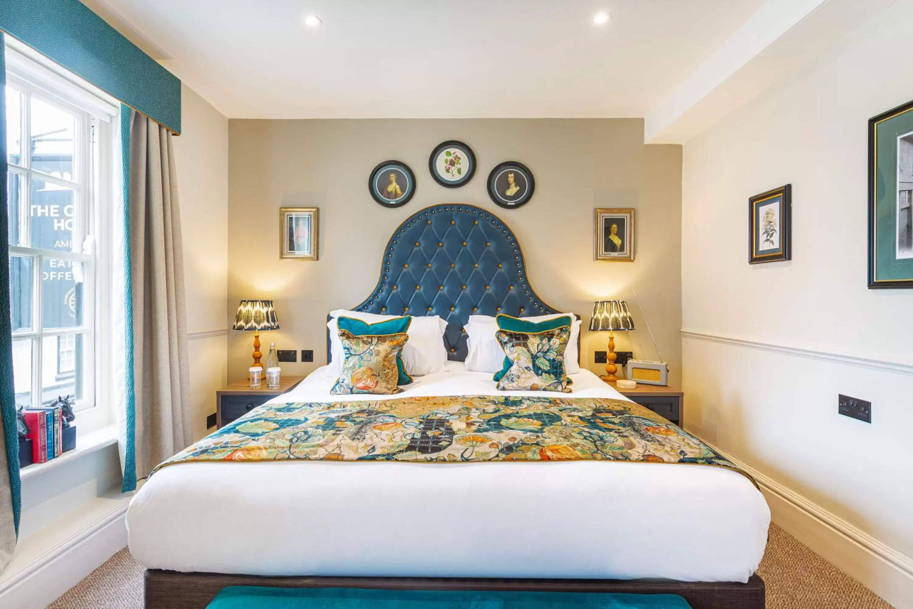 Bed in The George Hotel, Amesbury, Wiltshire