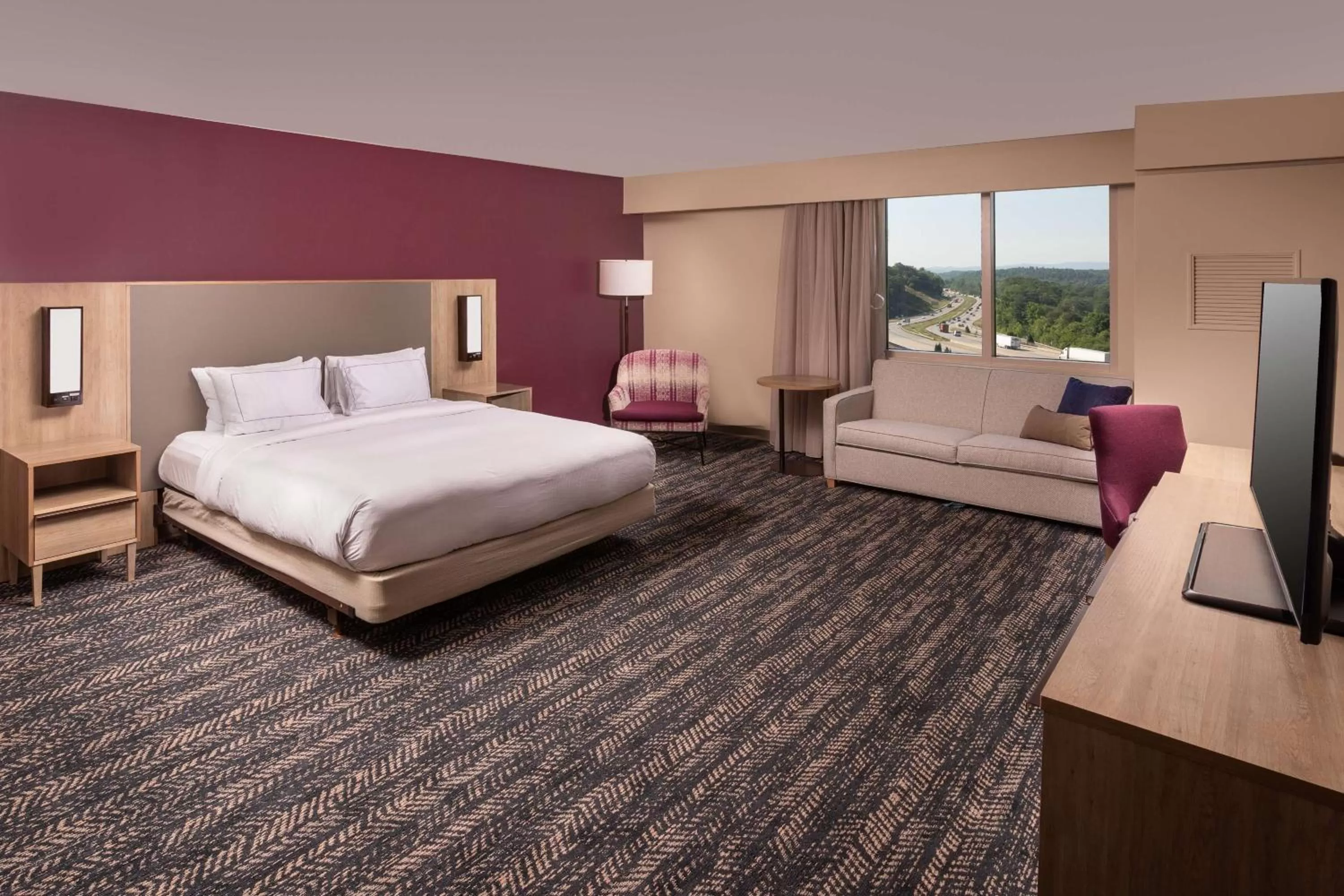 Bedroom, Bed in Hilton Asheville Biltmore Park