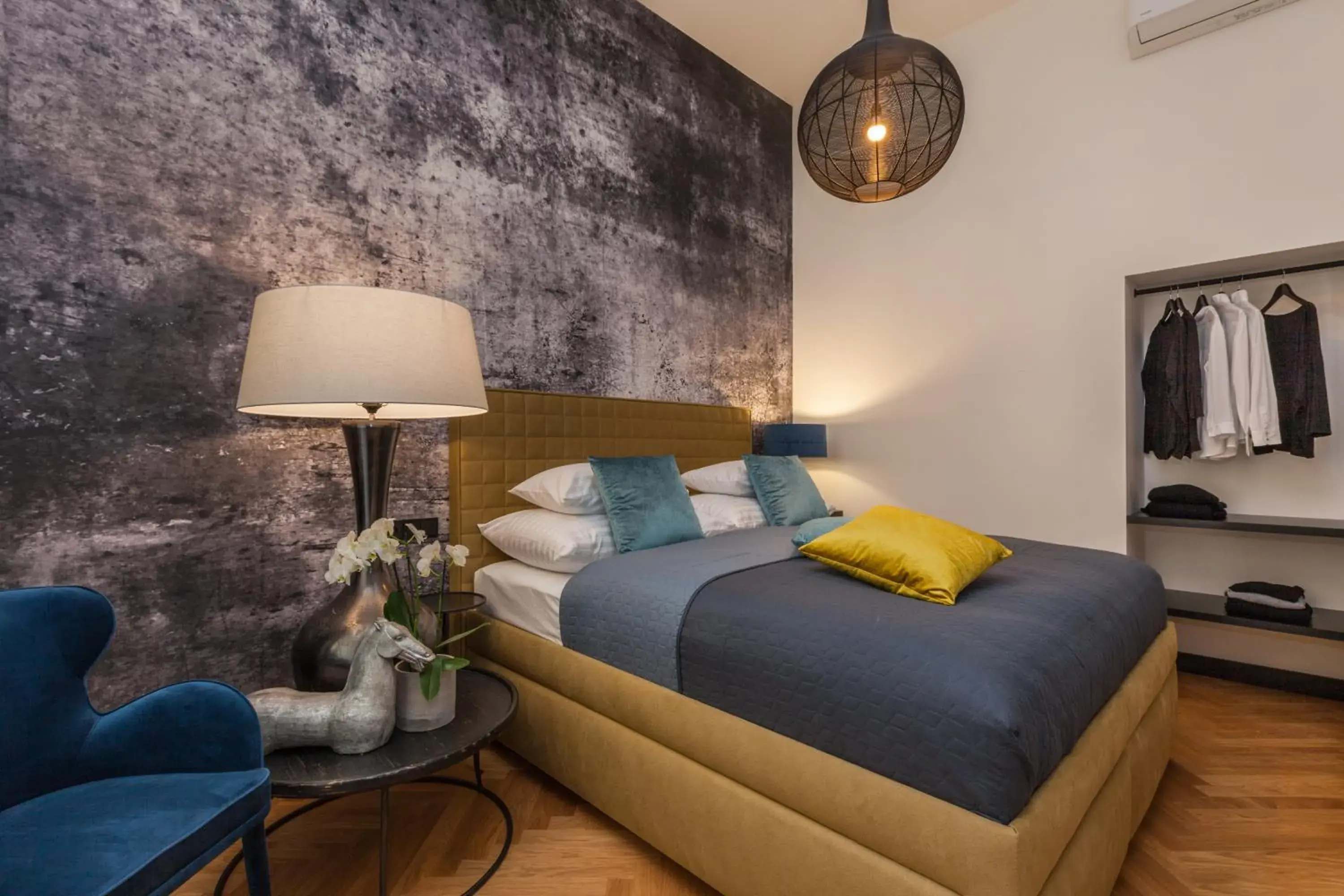 Bed in Antik Hotel Prague