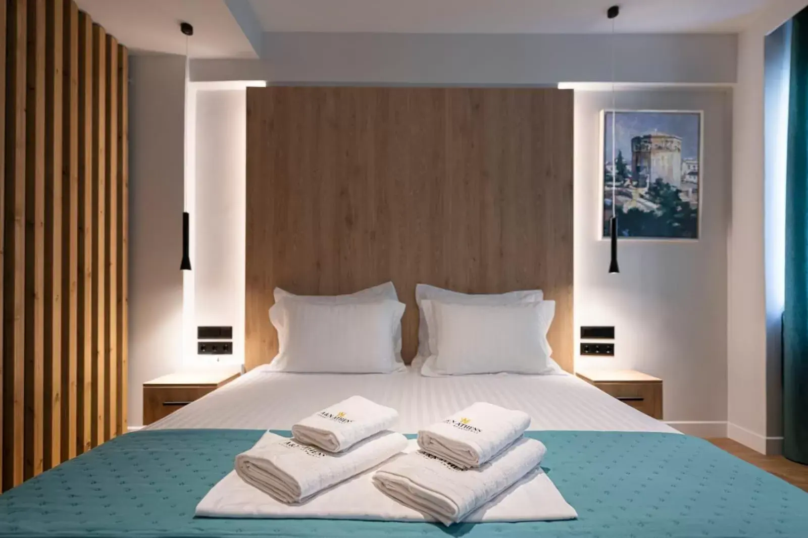 Bed in A&N Athens Luxury Apartments - Ermou