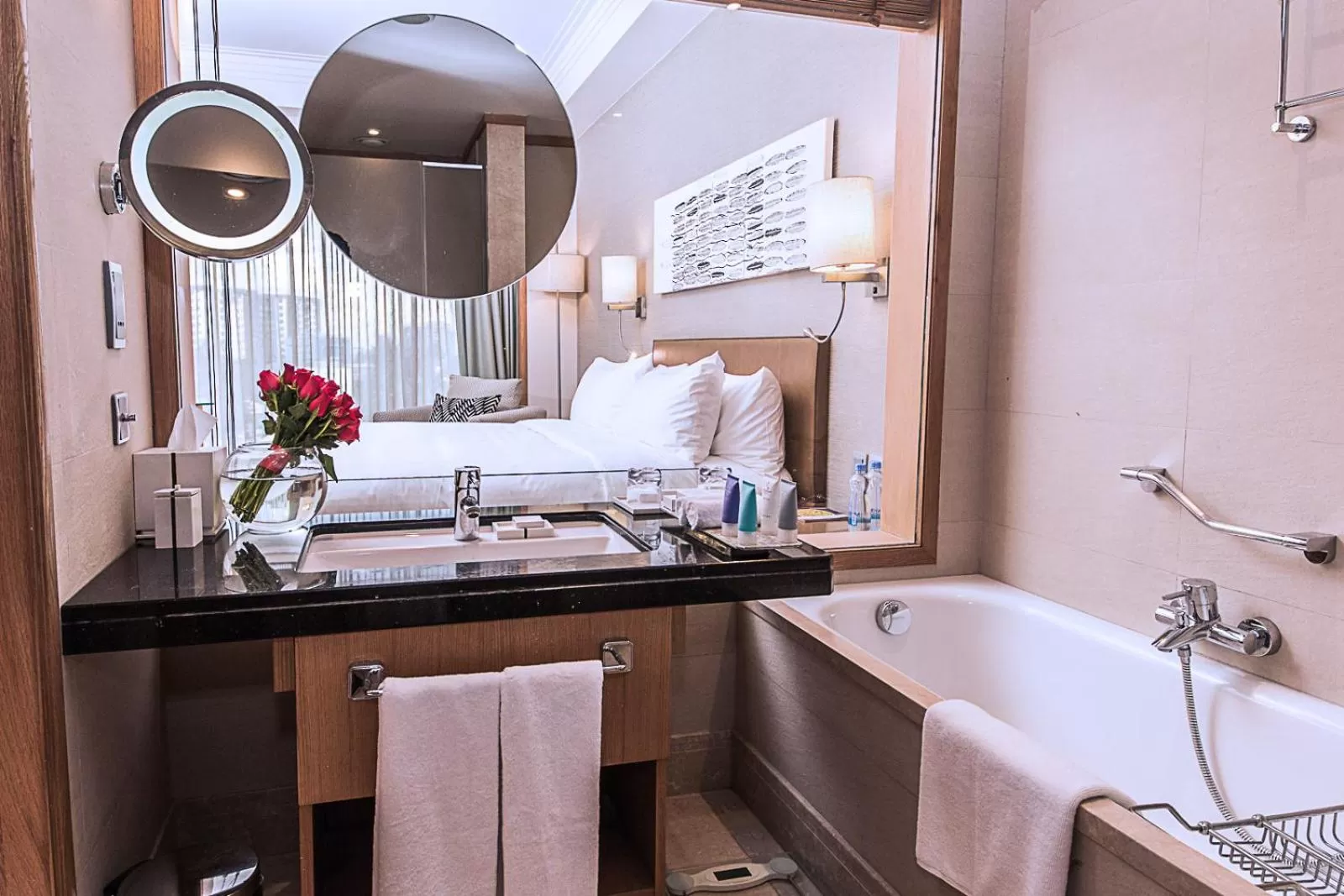 Bathroom, Bed in Sankara Nairobi, Autograph Collection