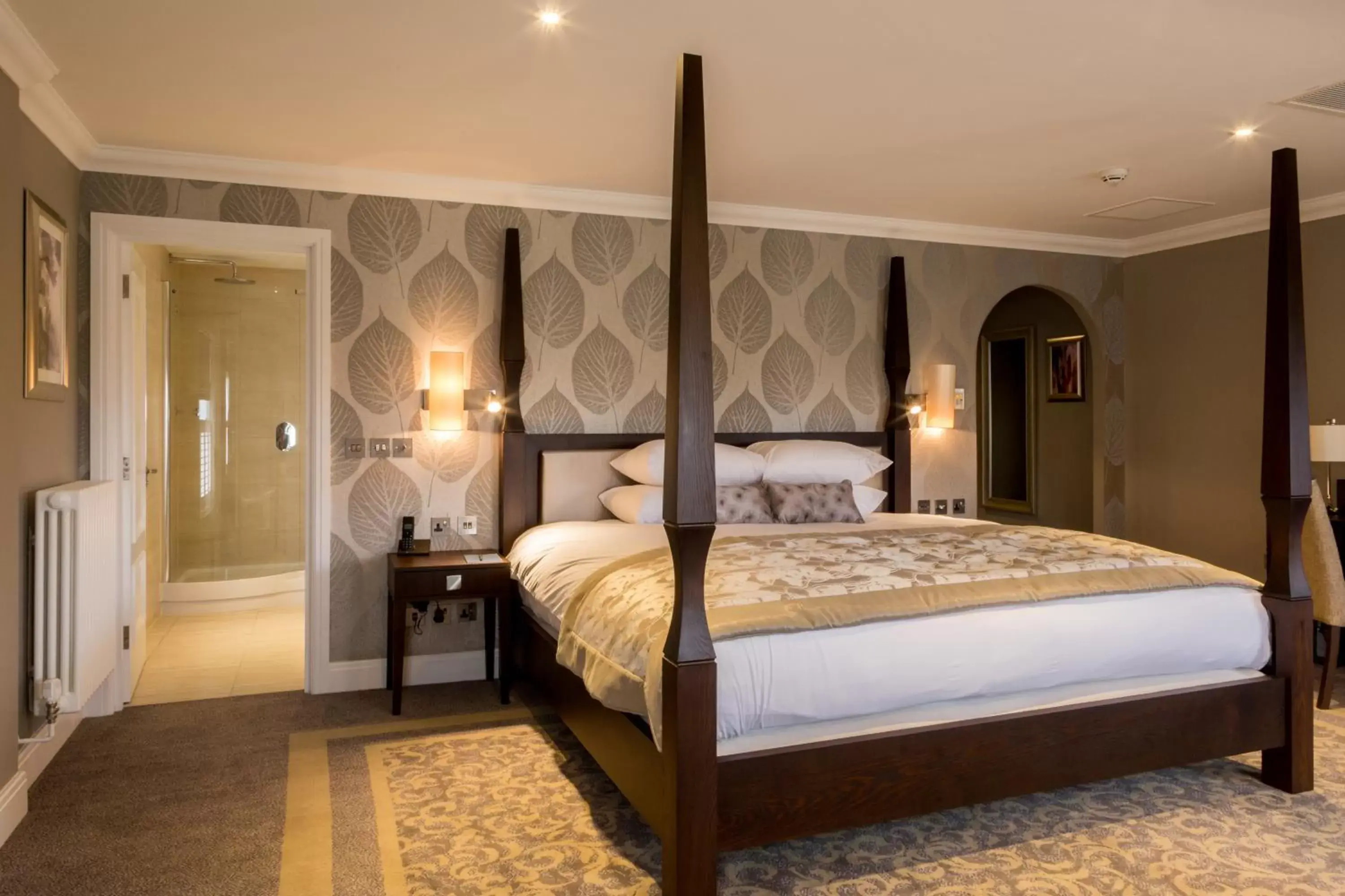 Bed in Oakley Hall Hotel