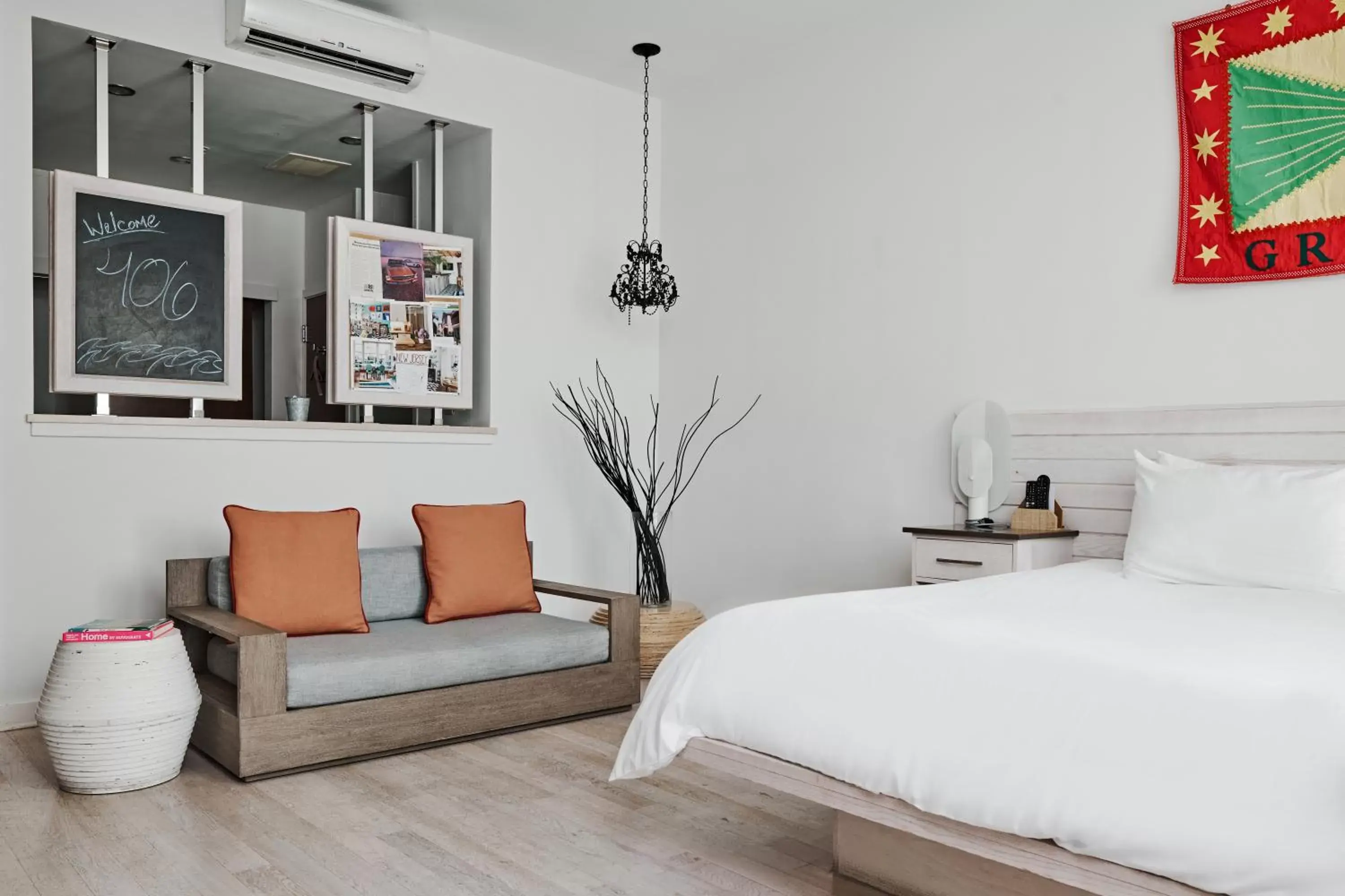 Seating area, Bed in Bungalow Hotel Seating area, Bed in Bungalow Hotel