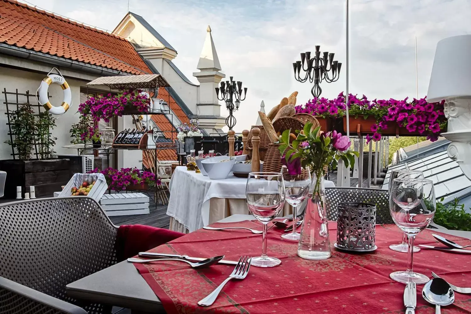 Balcony/Terrace, Restaurant/Places to Eat in Hotel Król Kazimierz