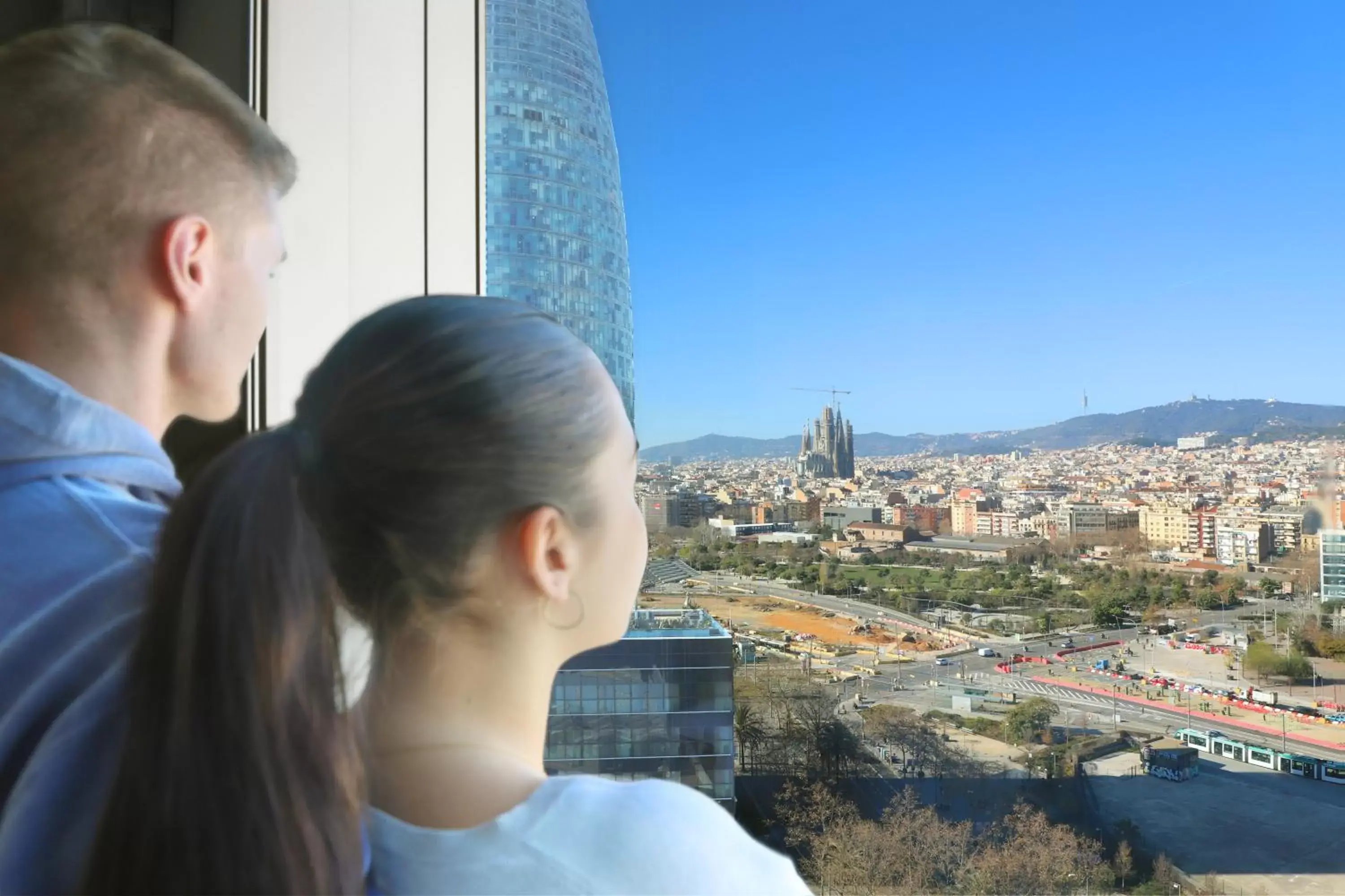 City view in Novotel Barcelona City