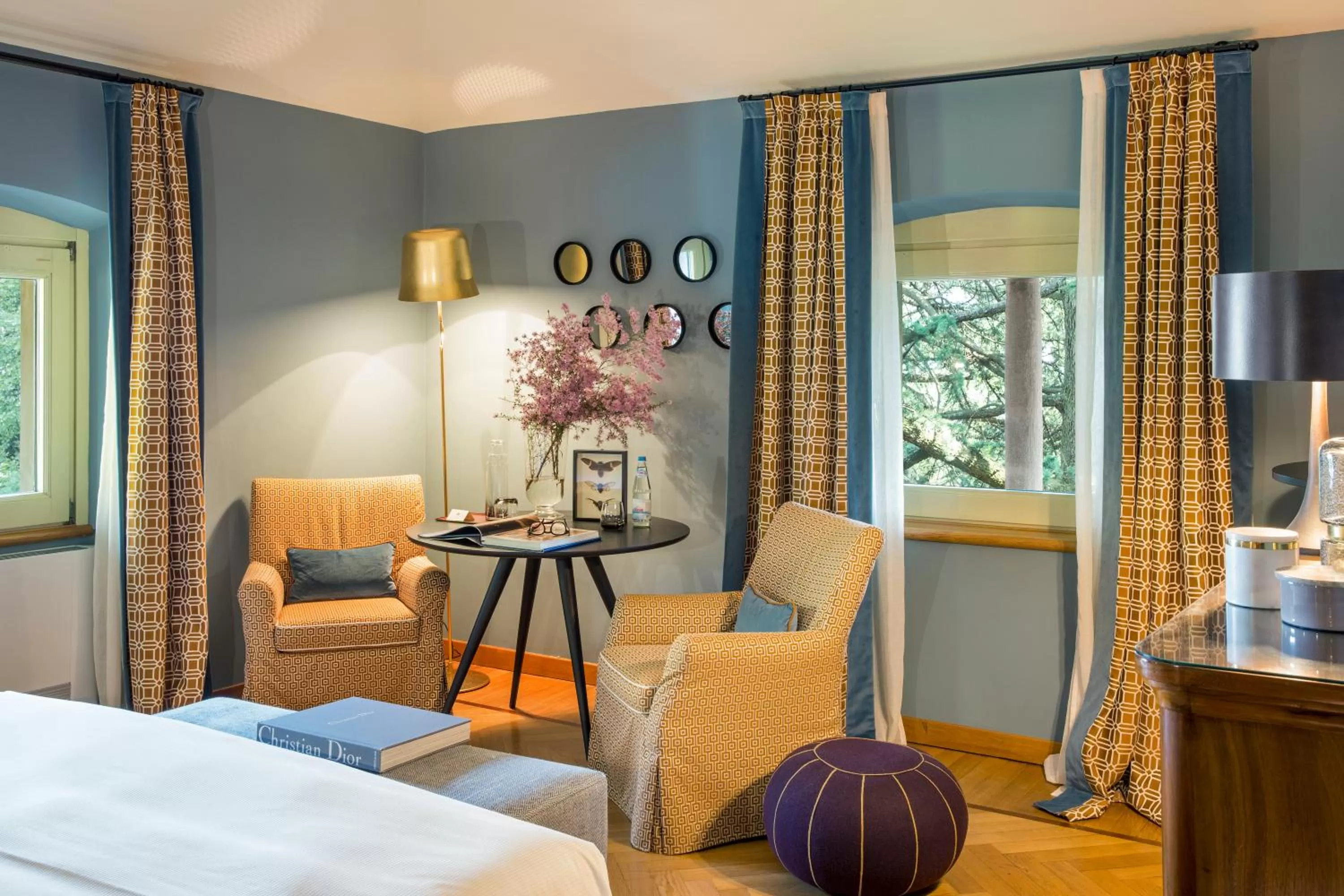 Seating area, Bed in L'Albereta Relais & Chateaux