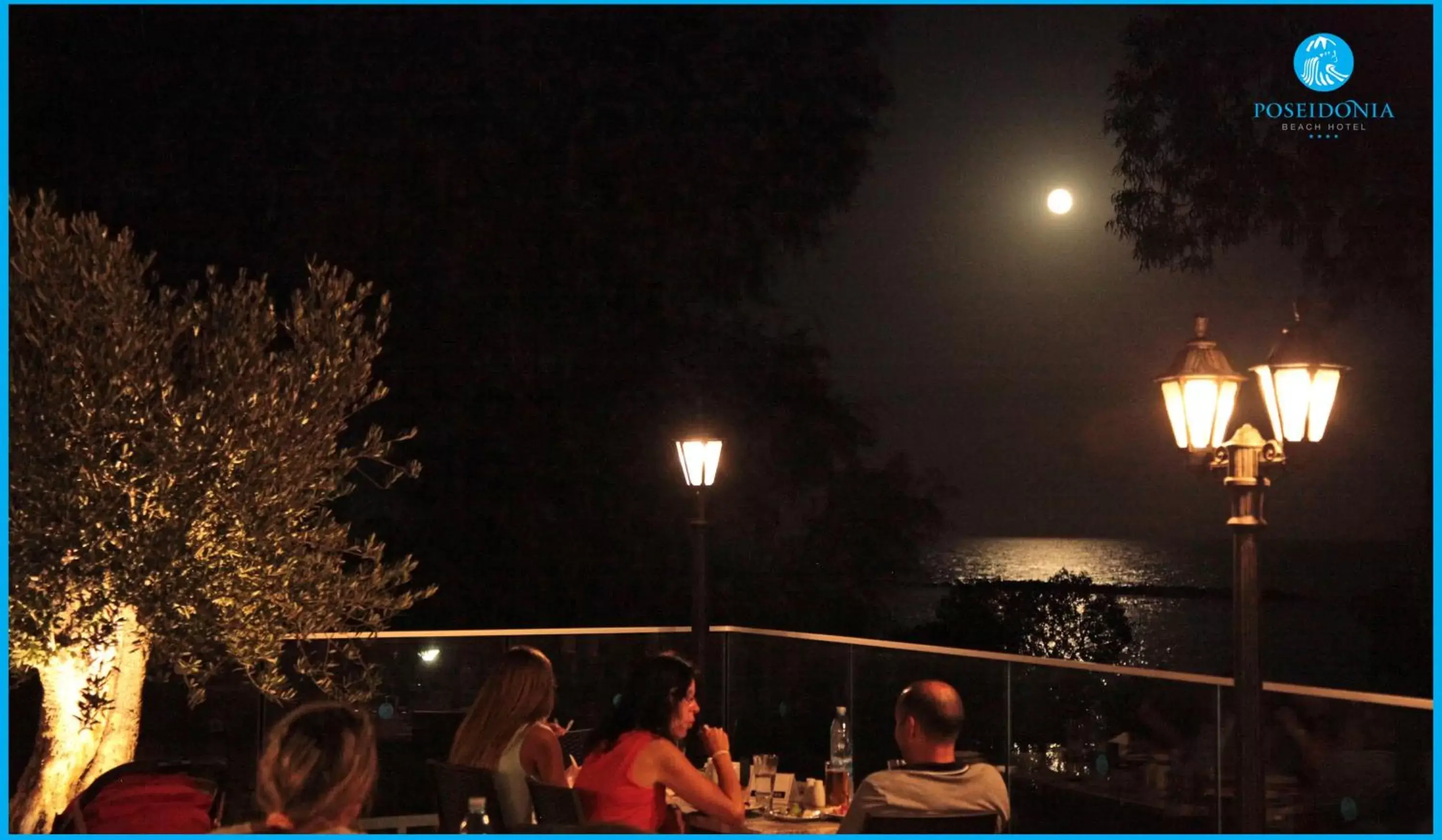 Dining area, Guests in Poseidonia Beach Hotel