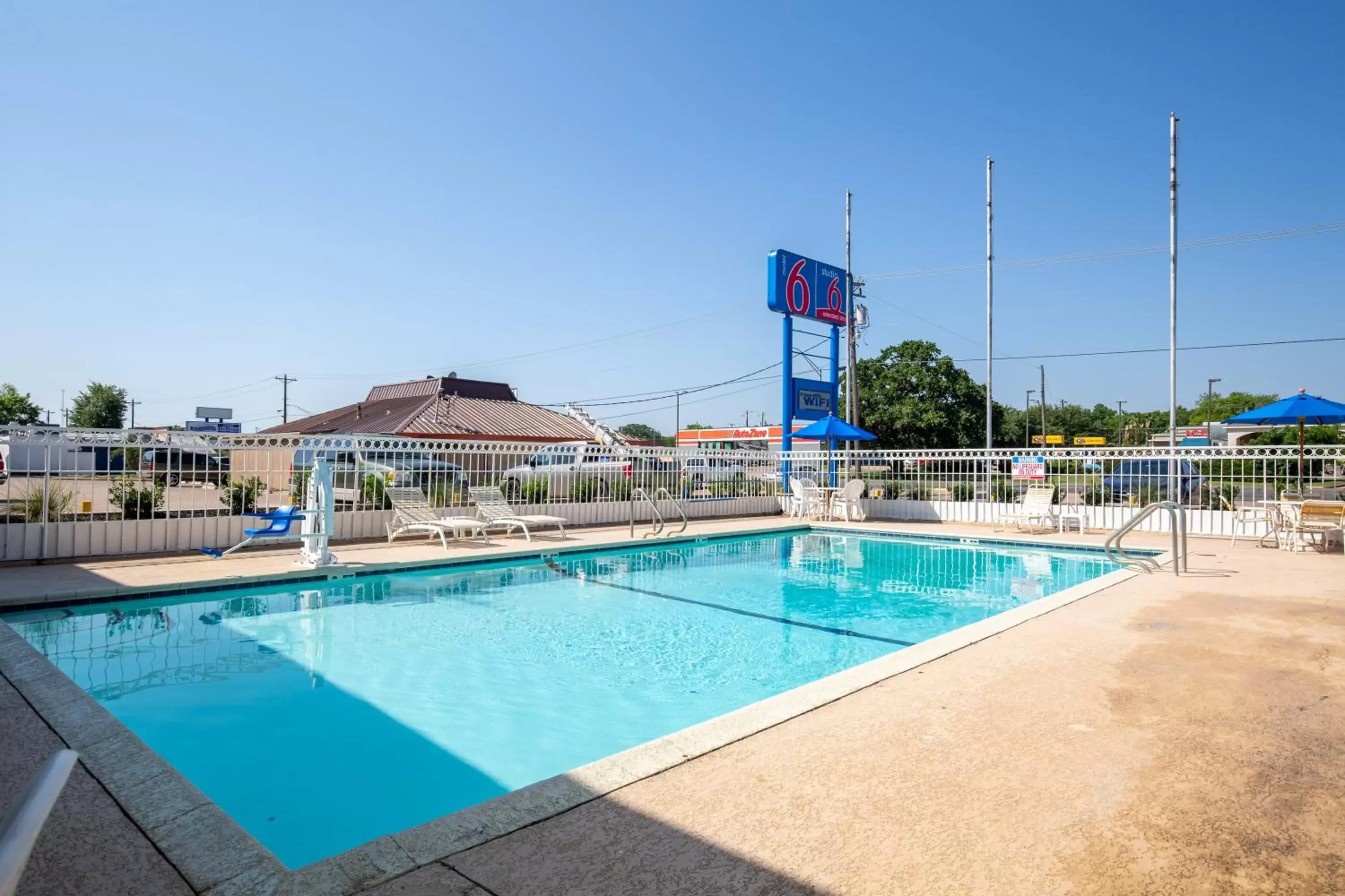 Swimming pool in Motel 6-Bryan, TX - University Area Swimming pool in Motel 6-Bryan, TX - University Area