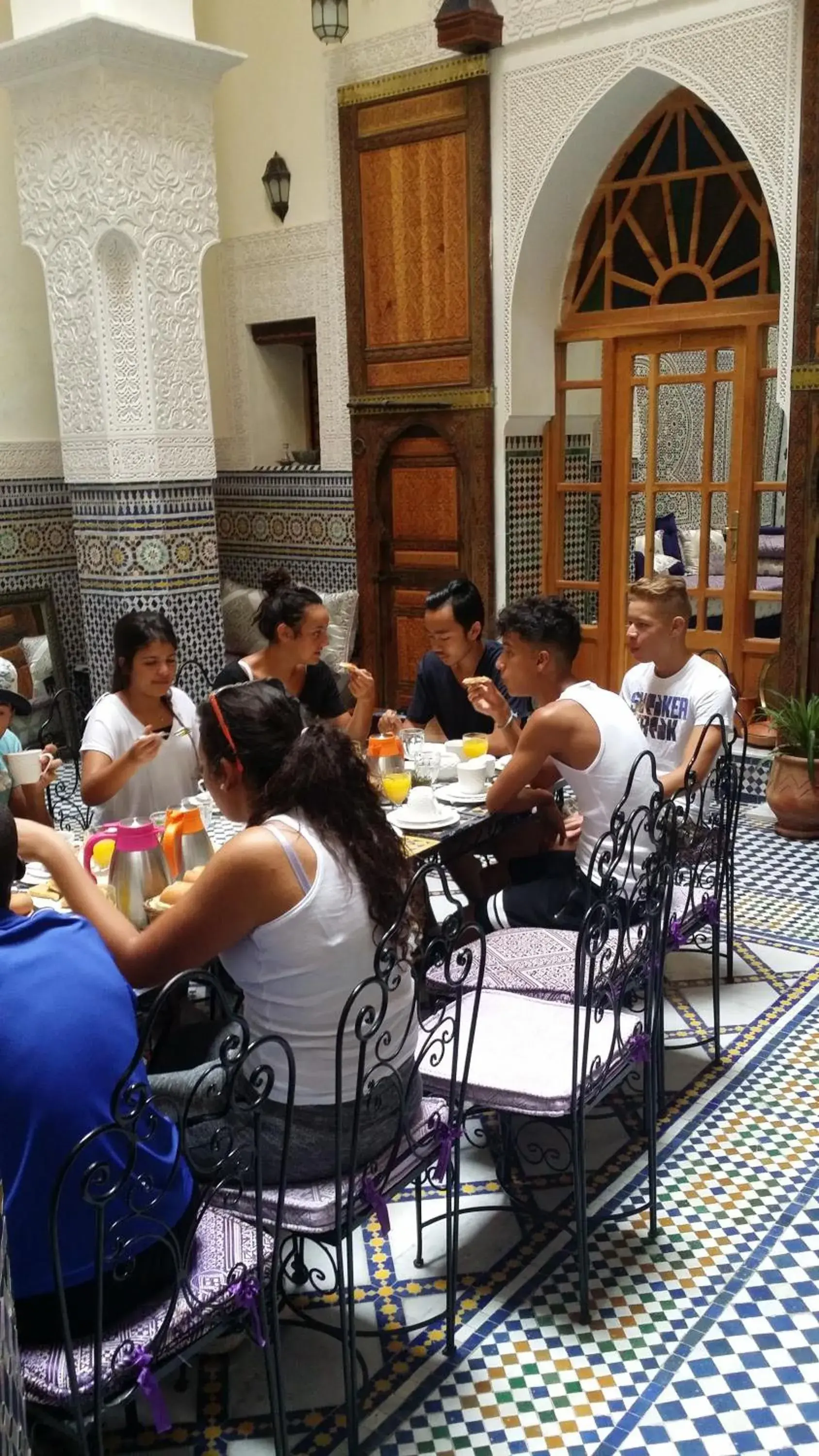 Dining area in Riad Taryana