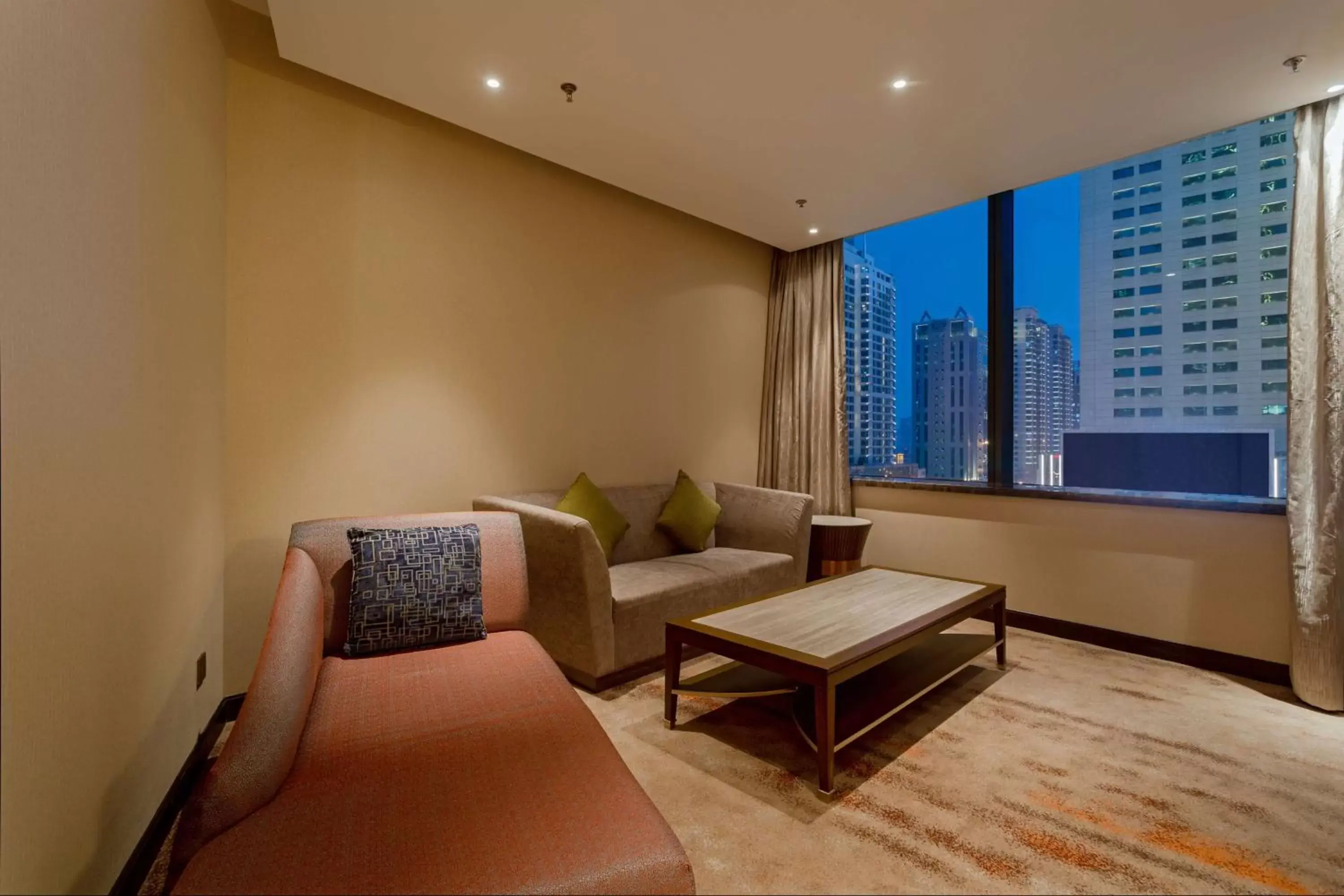 Living room, Seating Area in Hilton Shenyang