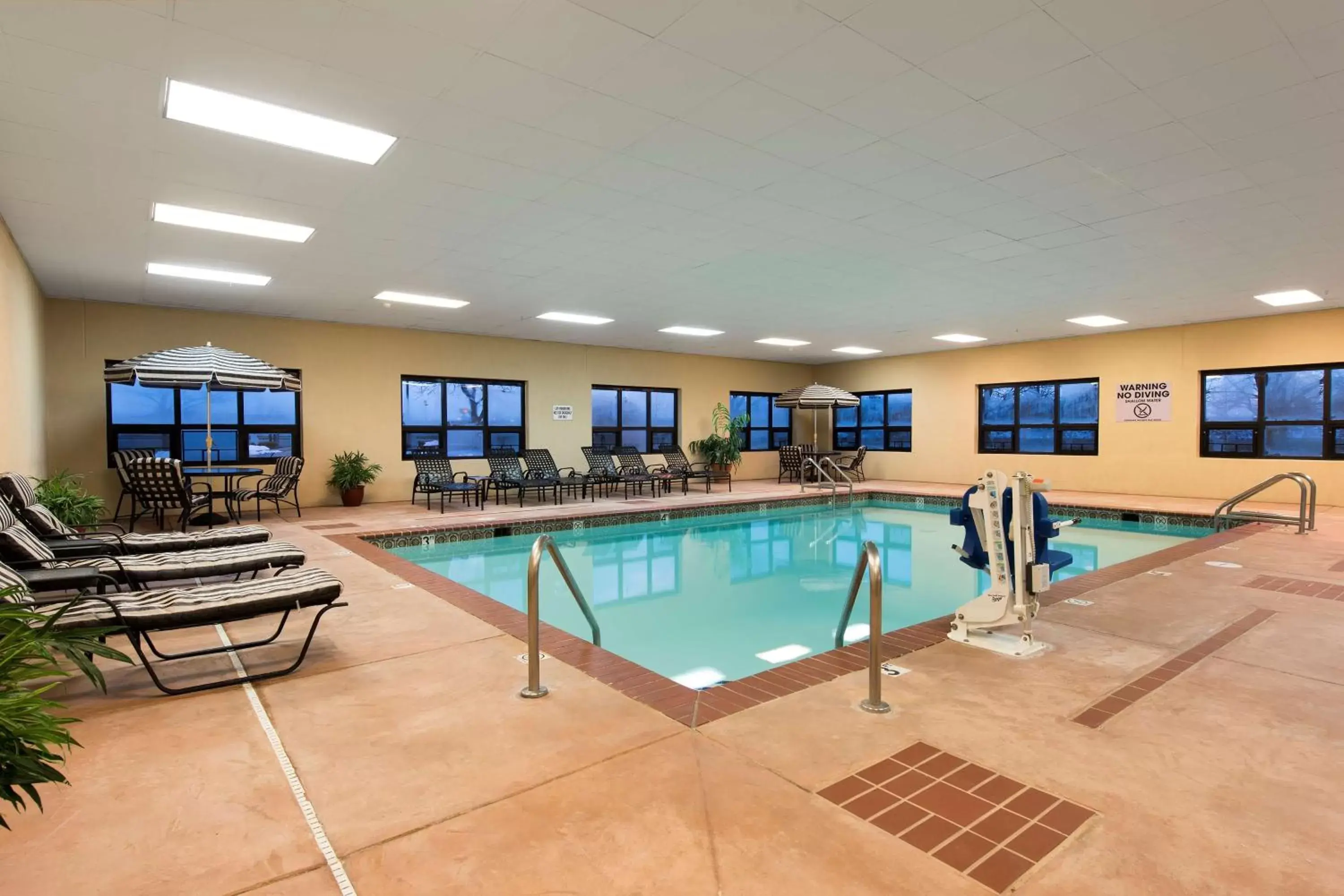 Pool view in Hampton Inn Seymour Pool view in Hampton Inn Seymour