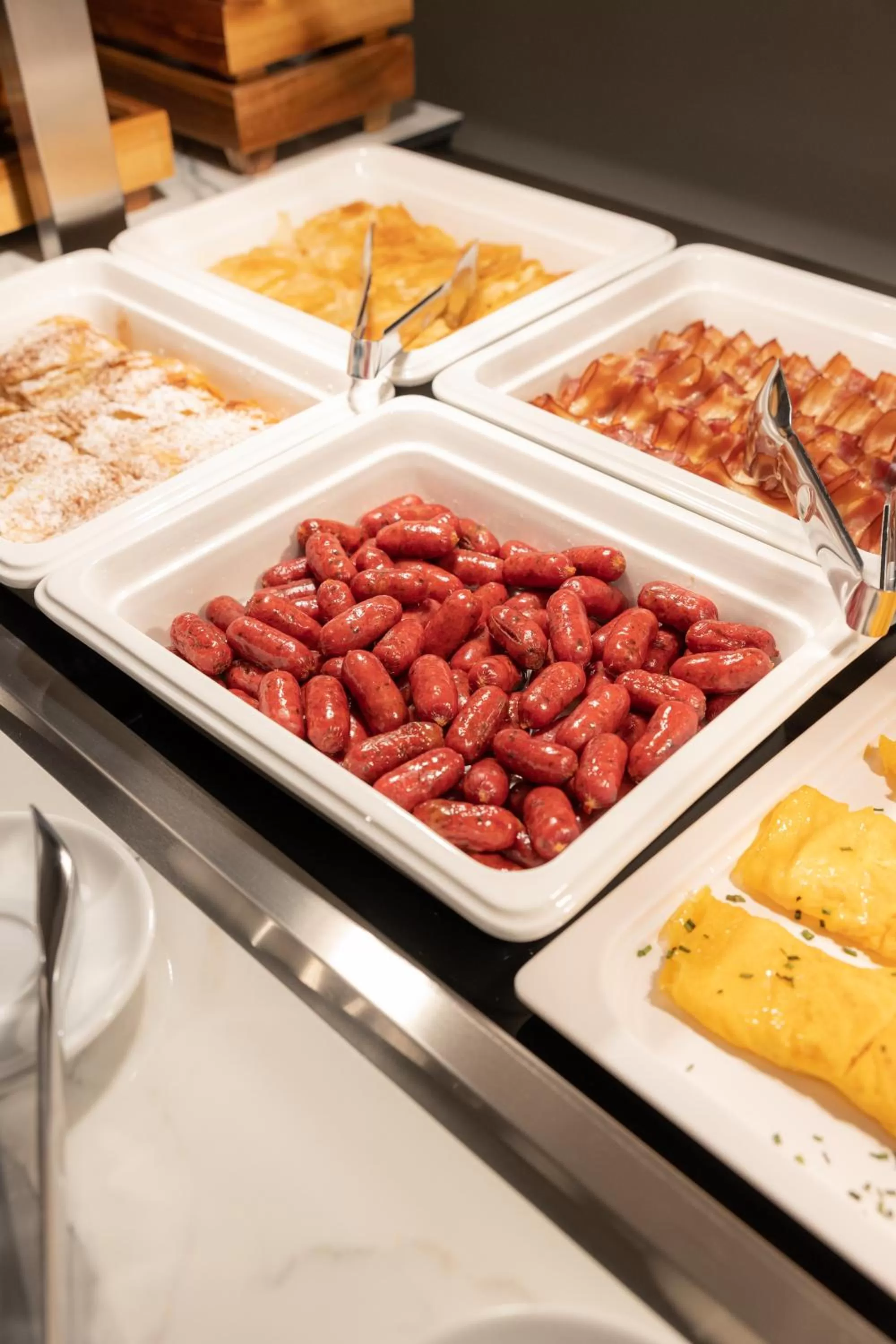 Buffet breakfast in Modern Revival Luxury Hotel