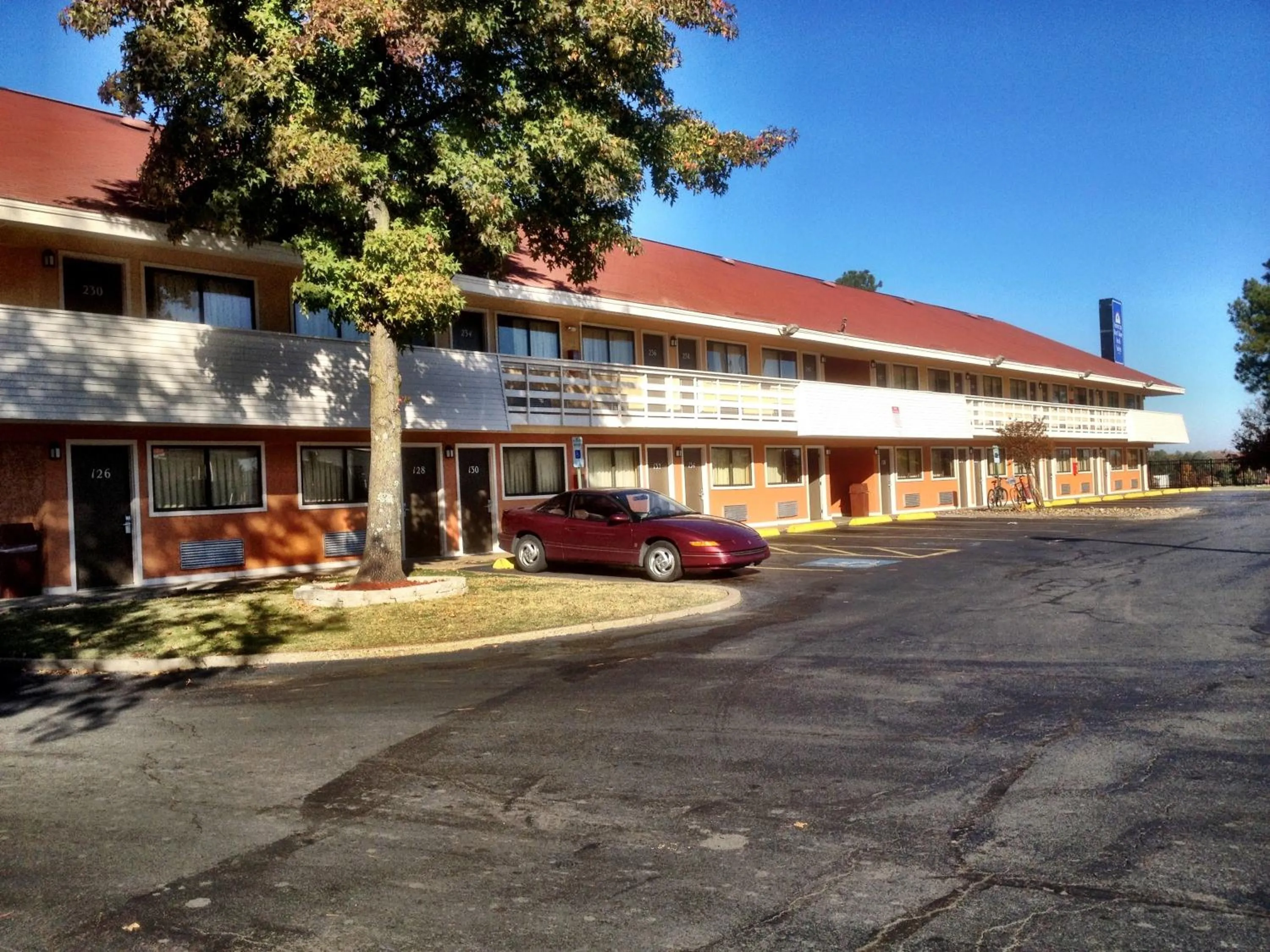 Property building in Americas Best Value Inn and Suites Little Rock