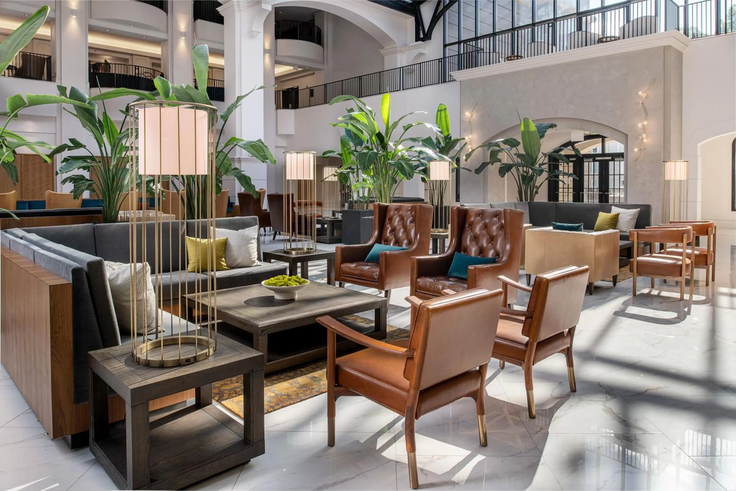 Seating area in Chateau Elan Winery