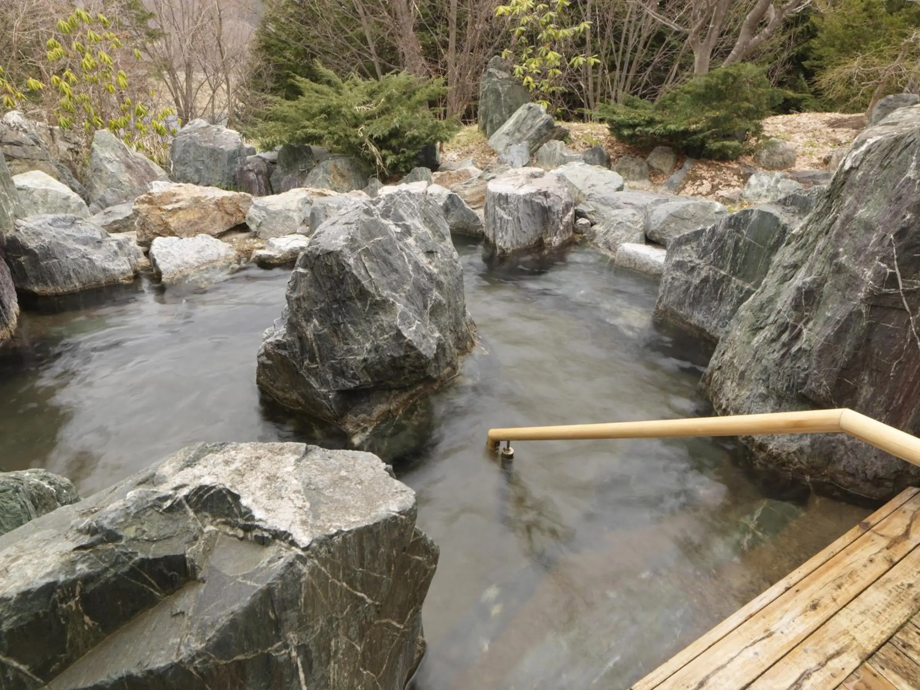 Hot Spring Bath in HOKUTEN NO OKA Lake Abashiri Tsuruga Resort