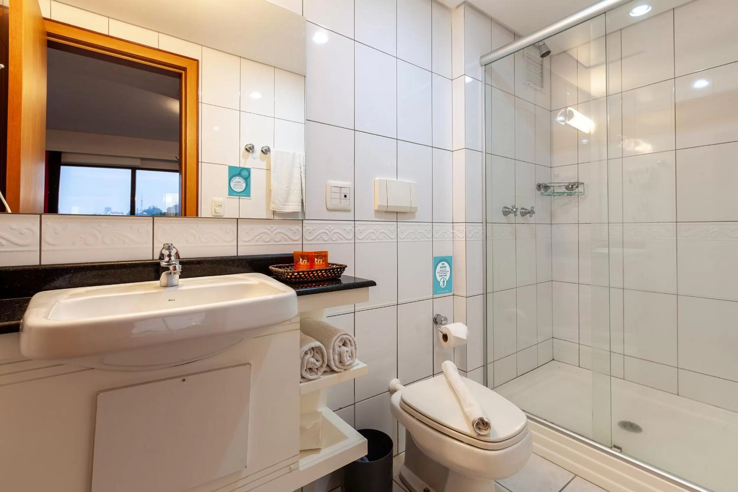 Bathroom in Tri Hotel Executive Caxias
