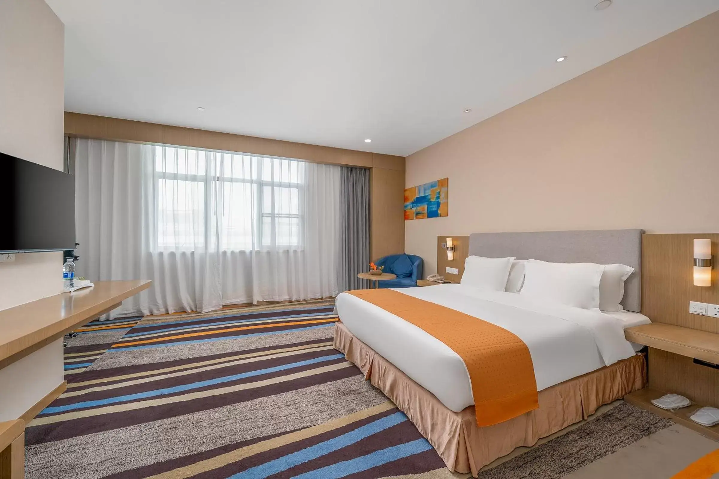 Bed in Vyluk Hotel Guangzhou Baiyun International Airport