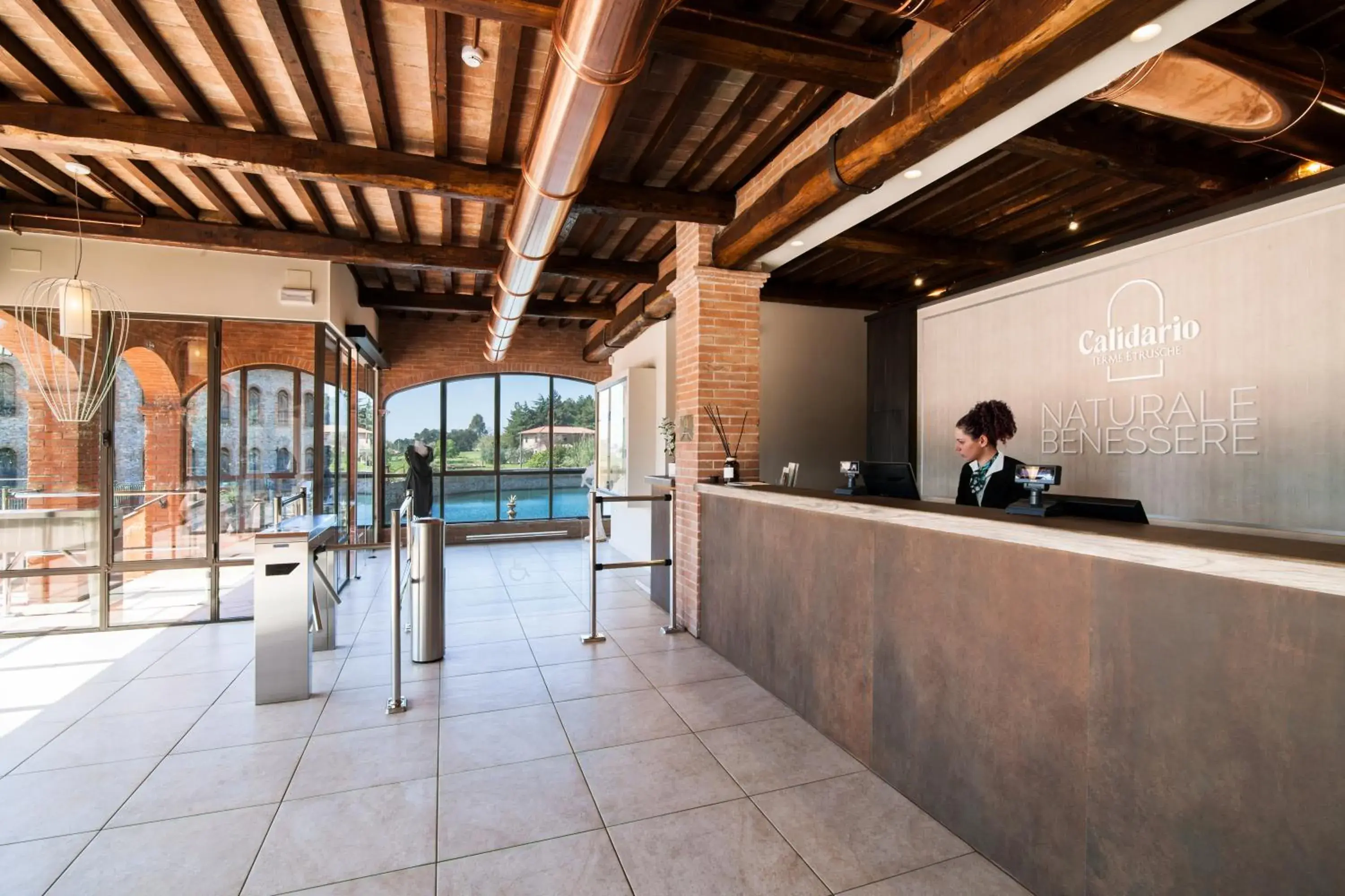 Lobby or reception in Calidario Terme Etrusche