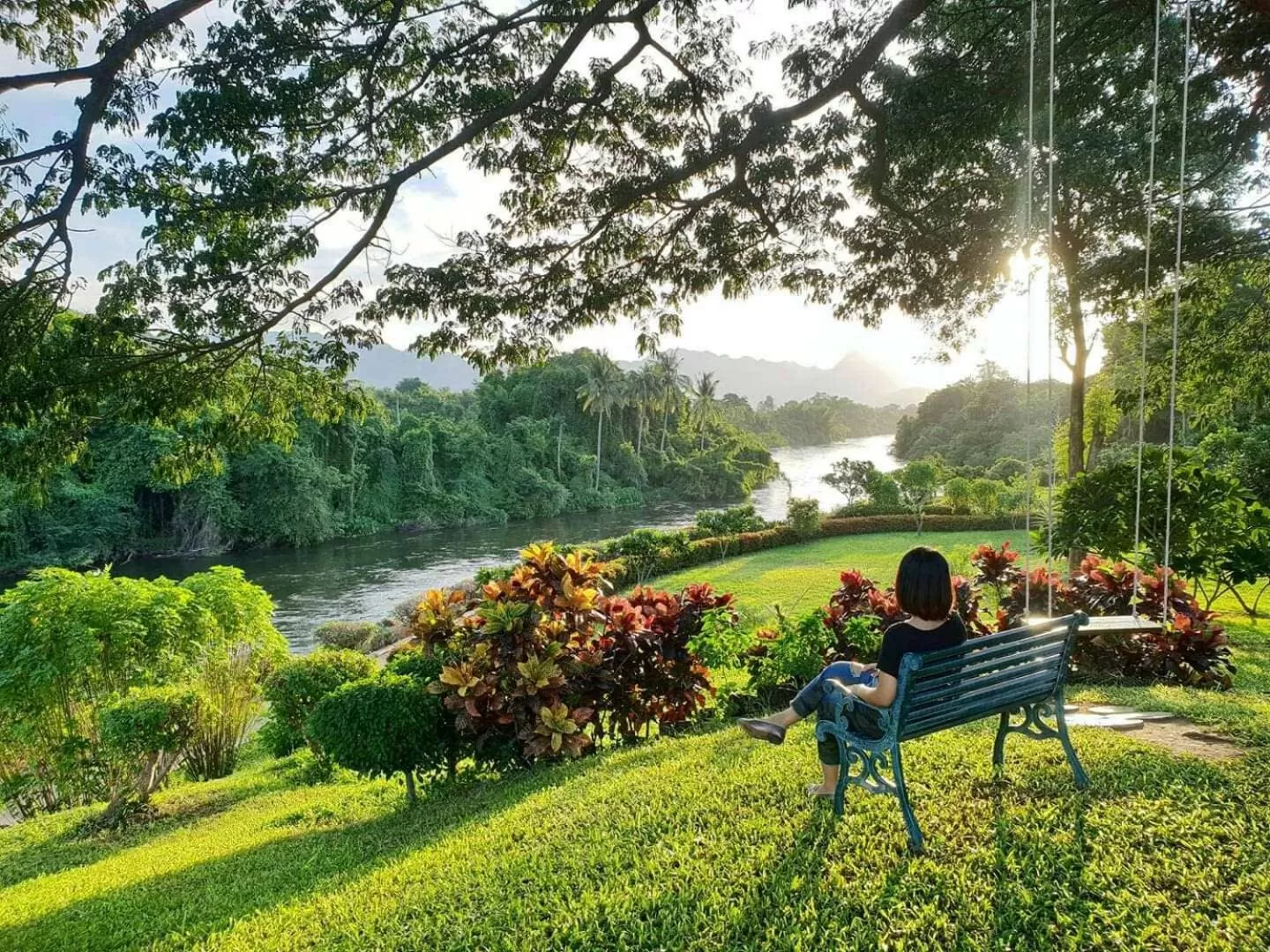 Natural landscape in Aekpailin River Kwai Resort