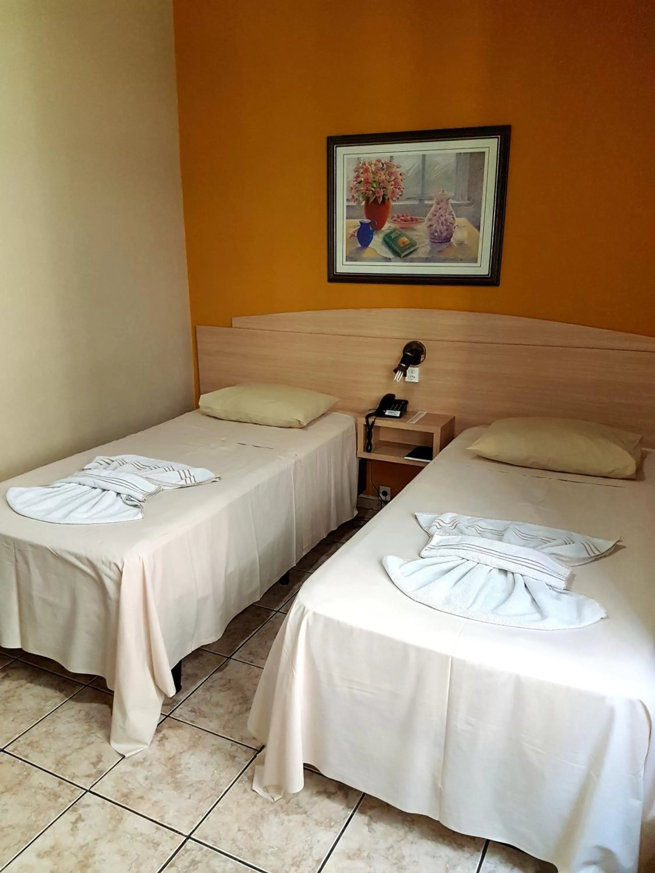 Bed in Hotel Bavarium