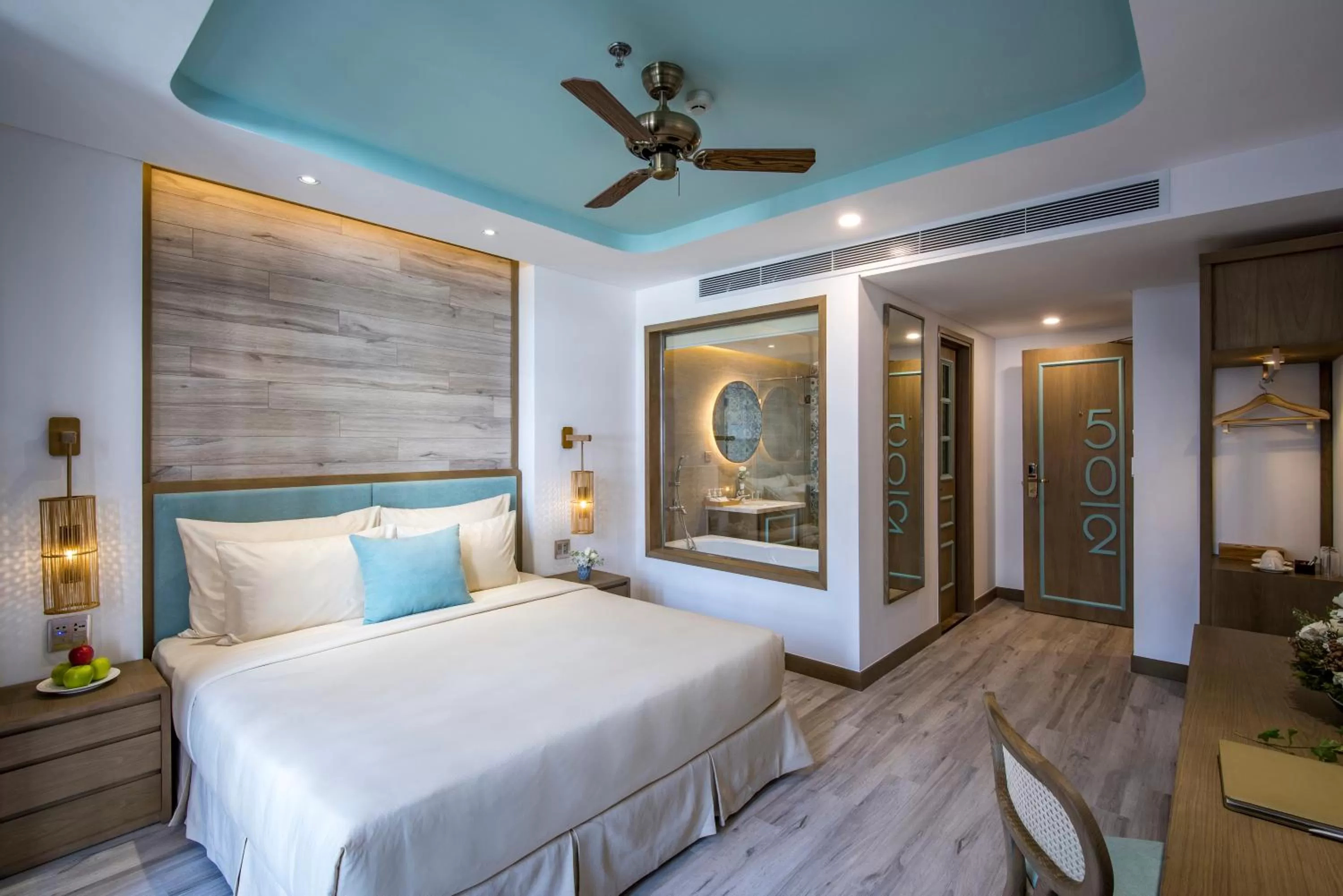 Bed in Icon Saigon - LifeStyle Design Hotel