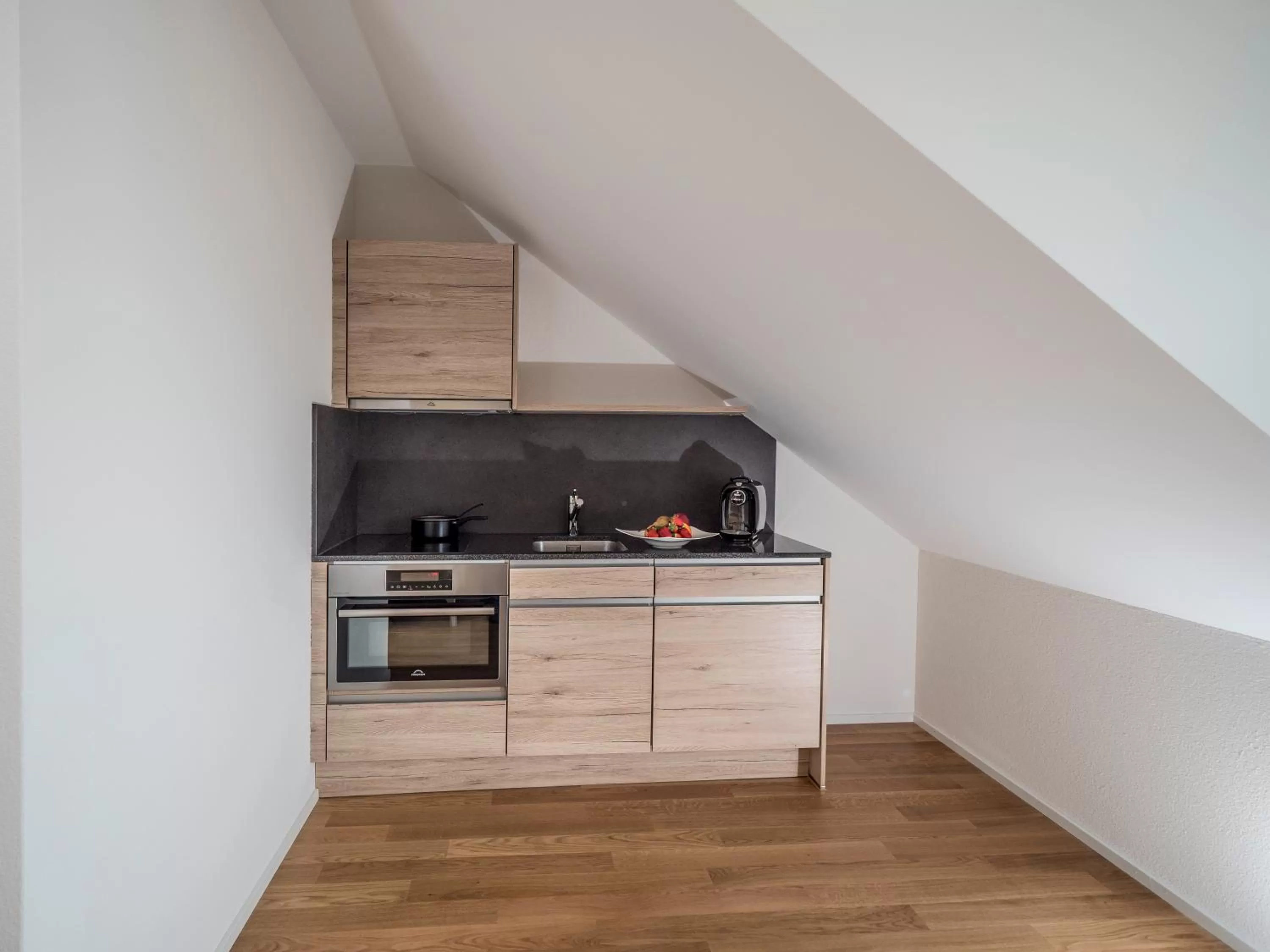 Kitchen or kitchenette in Aparthotel Bären