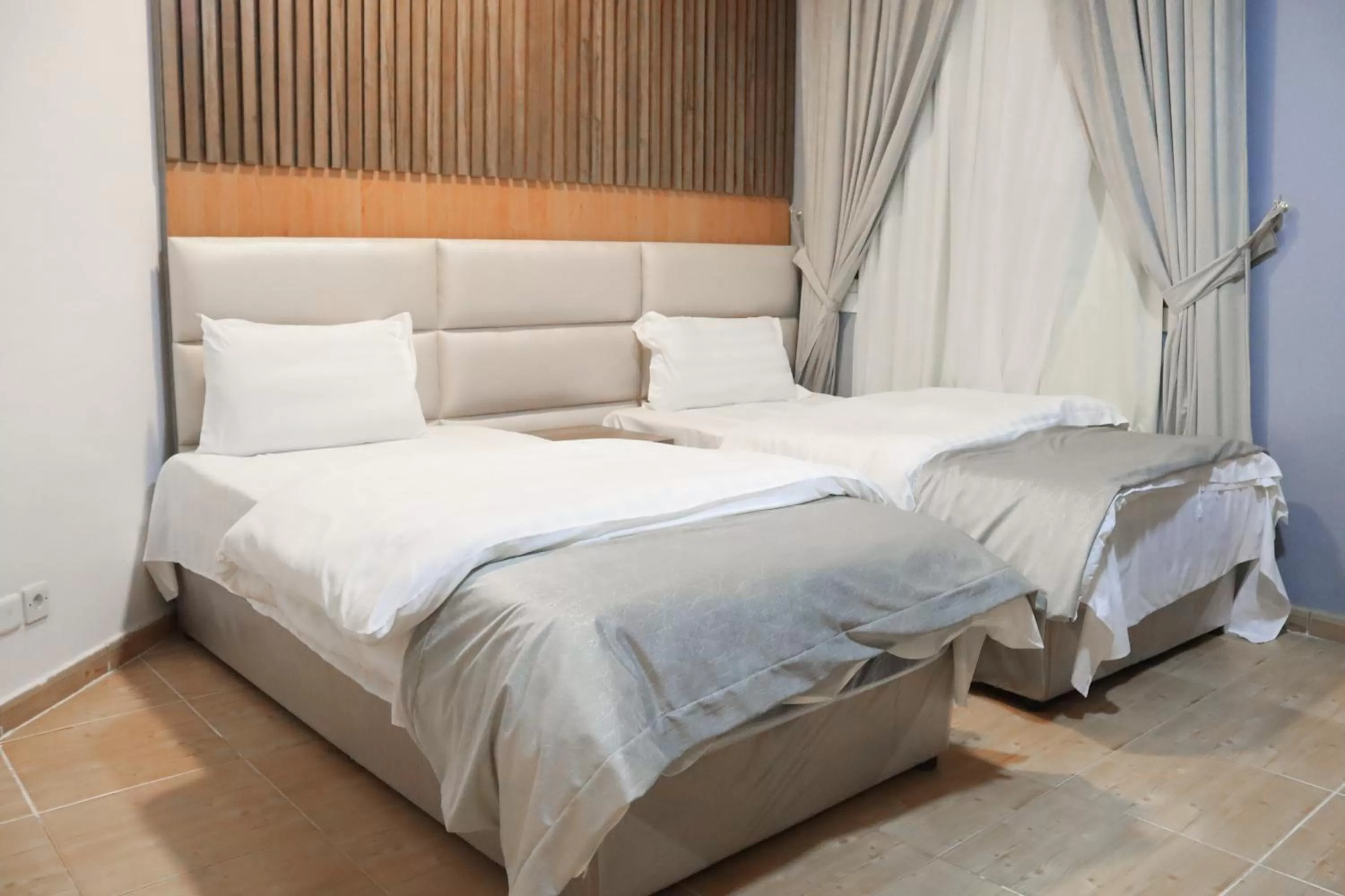 Bed in منتجع الاحلام ينبع & Alahlam Resort Yanbu