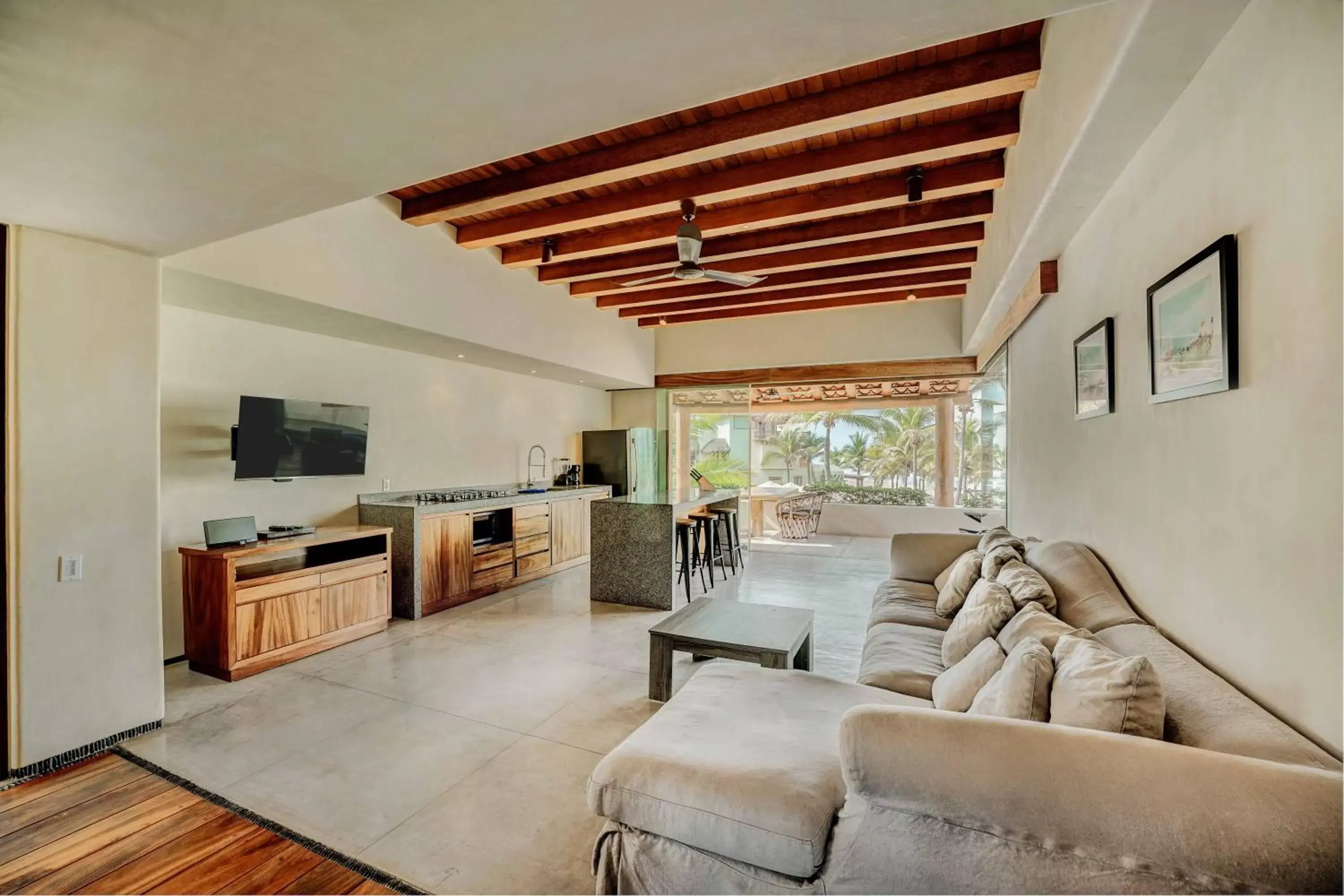 Seating area in Las Palmas Luxury Villas Seating area in Las Palmas Luxury Villas