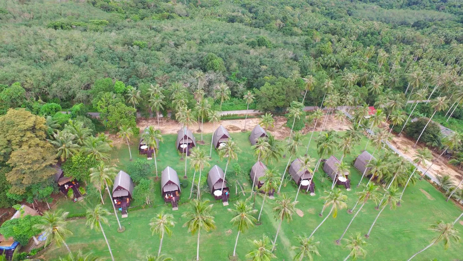 Bird's eye view in Koh Kood Beach Resort