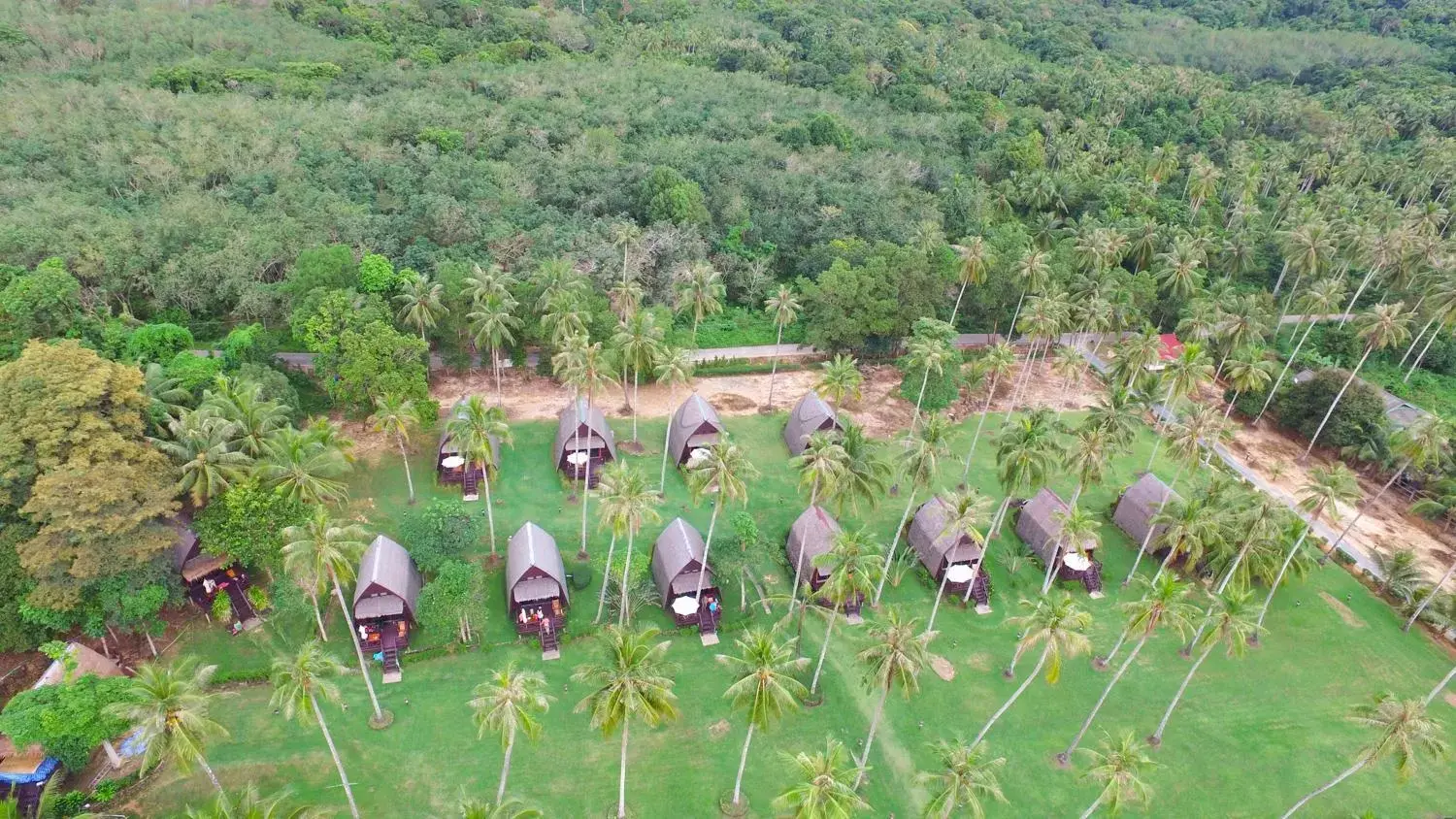 Bird's eye view in Koh Kood Beach Resort Bird's eye view in Koh Kood Beach Resort