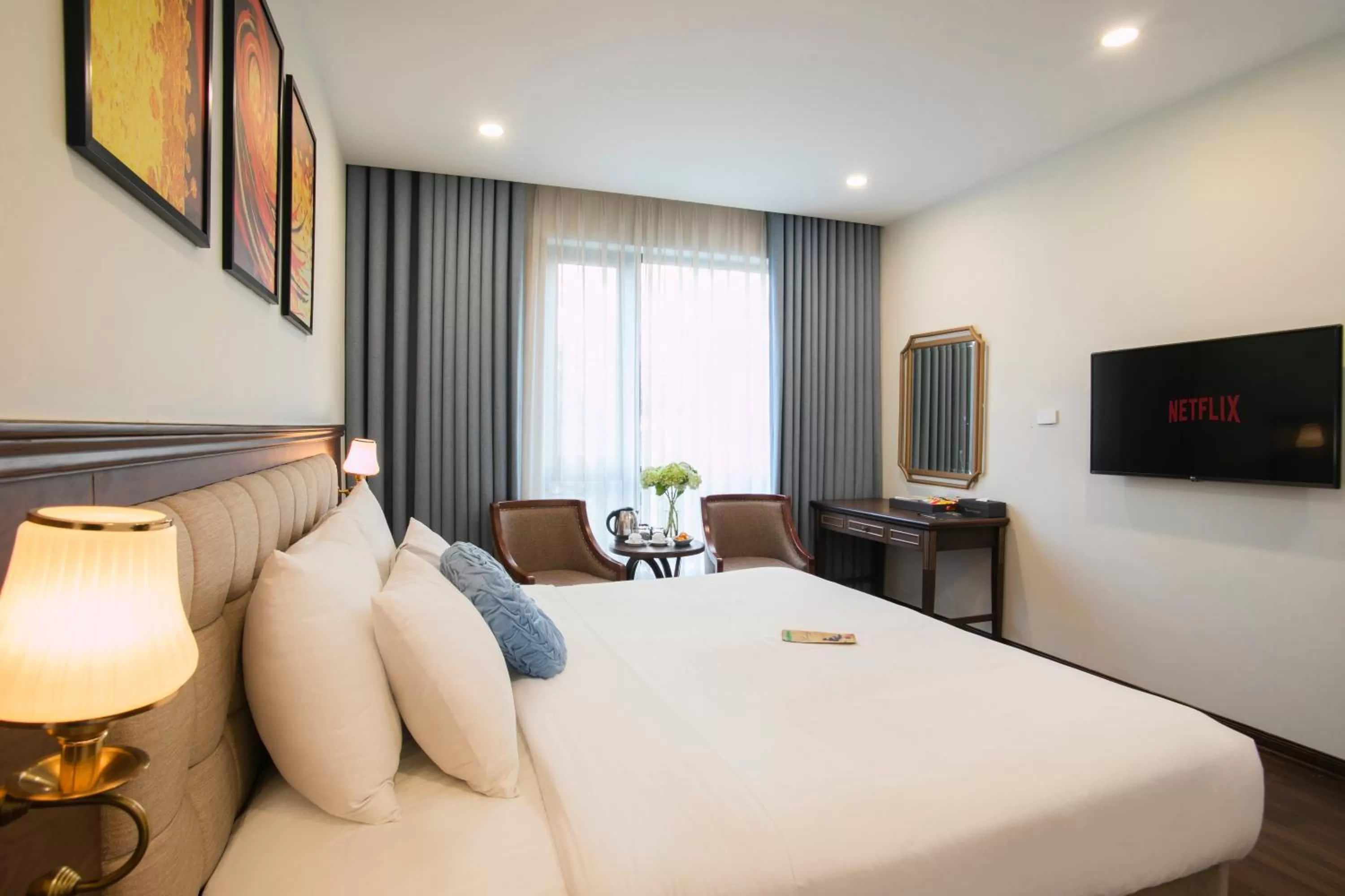 Bed in Western Hanoi Boutique Hotel