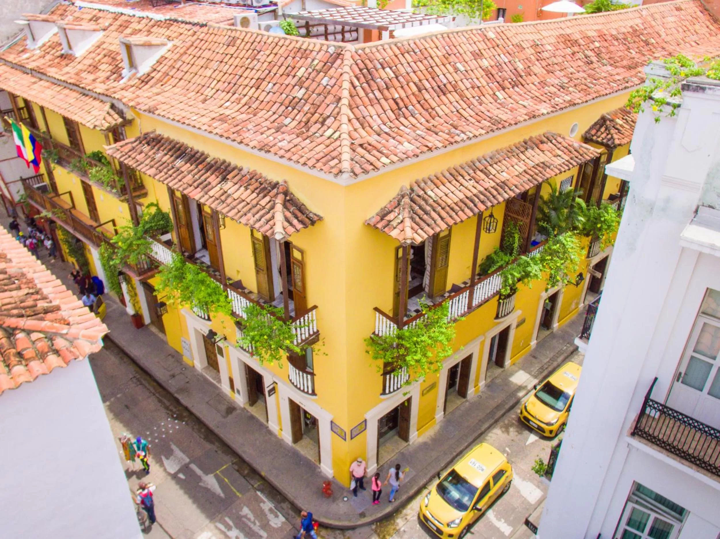 Bird's eye view in Hotel Boutique Casa del Coliseo
