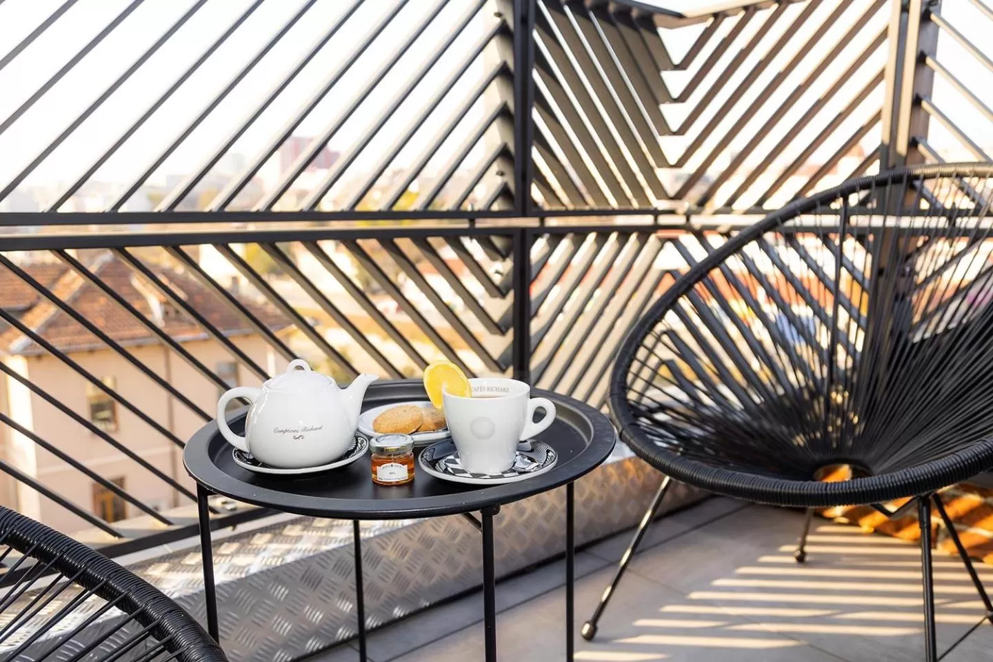 Balcony/Terrace in Abrazo Sofia Hotel by HMG