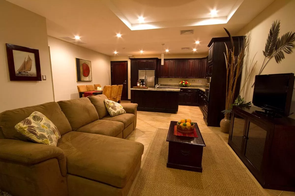 Living room, Seating Area in Monaco Condominiums