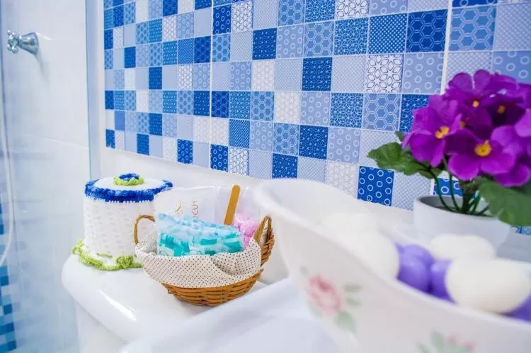 Bathroom in Suítes para fins de semana