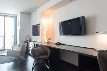 TV/Entertainment Center in Luxury Suites at Palms Place