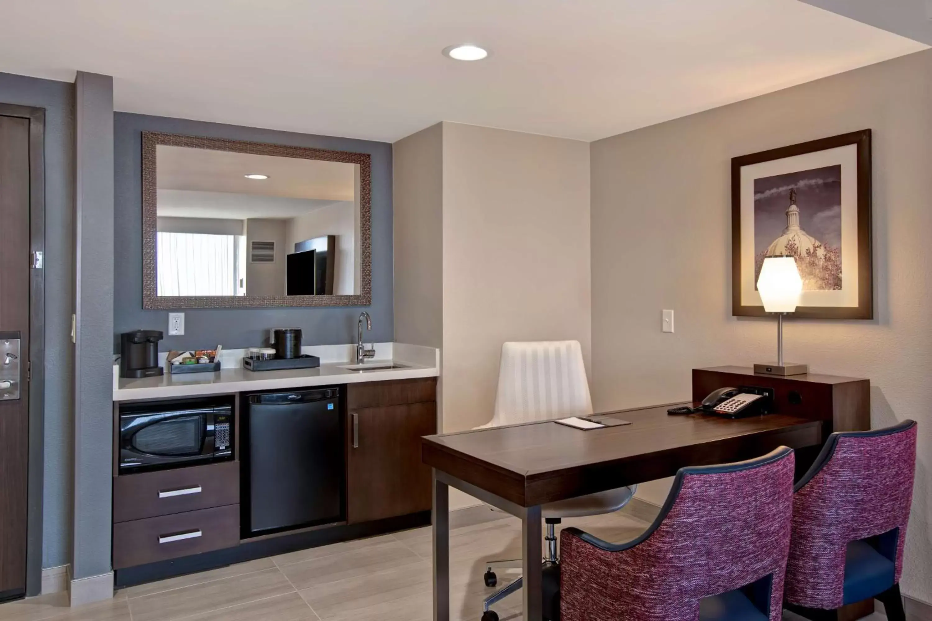 Bedroom, Kitchen/Kitchenette in Embassy Suites By Hilton Oklahoma City Northwest