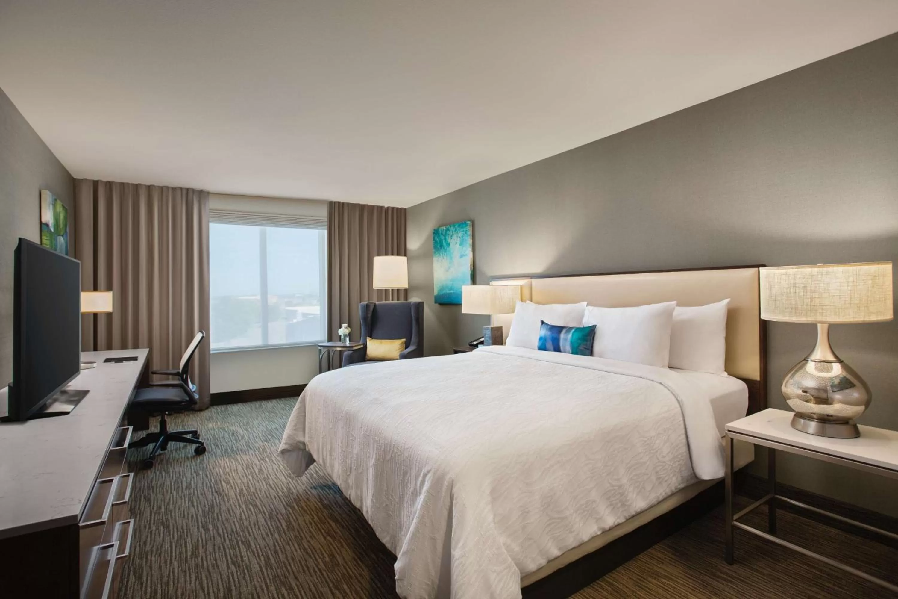 Bed in Hilton Garden Inn Lubbock