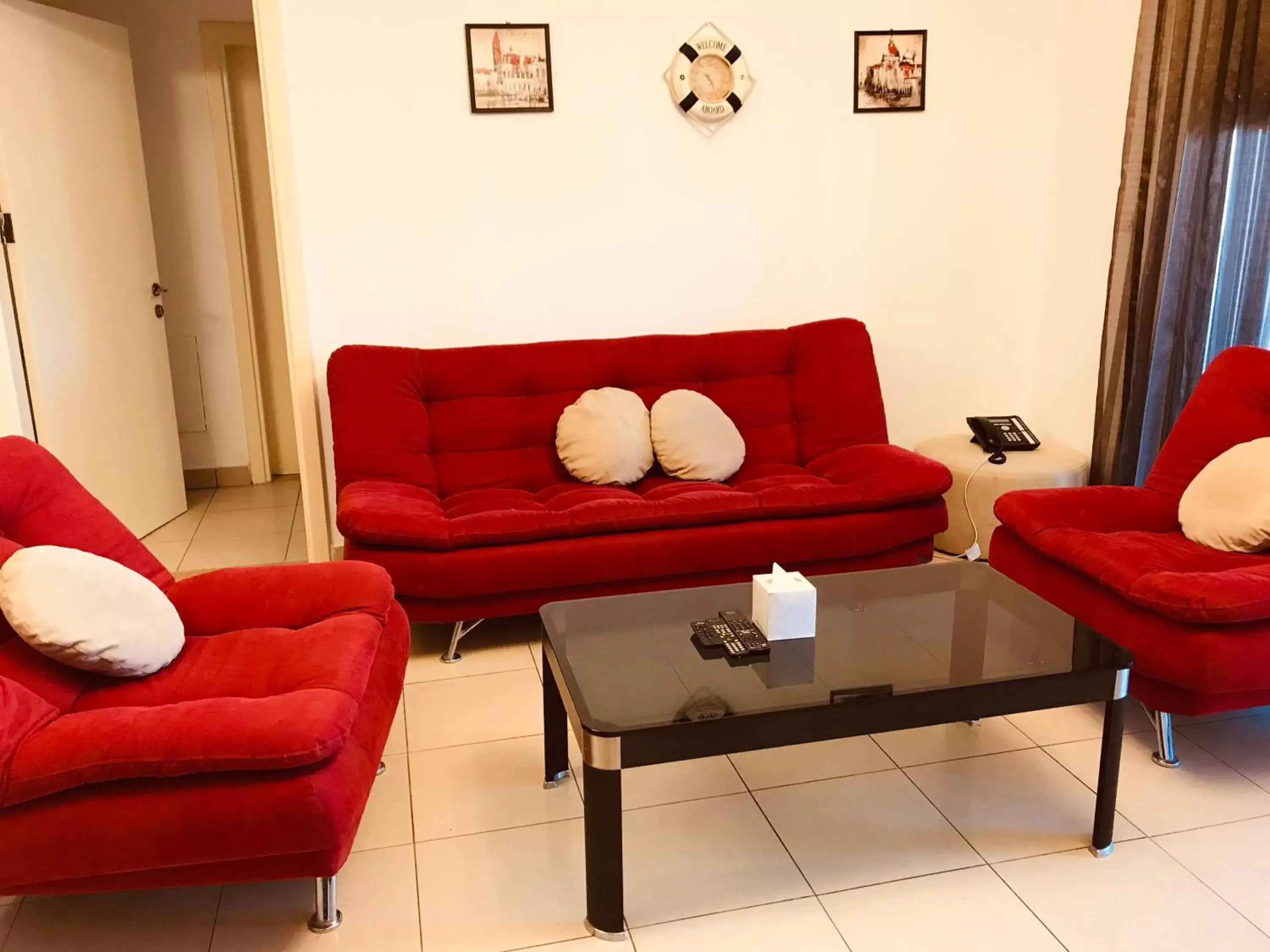 Living room, Seating Area in Tala Bay Residence