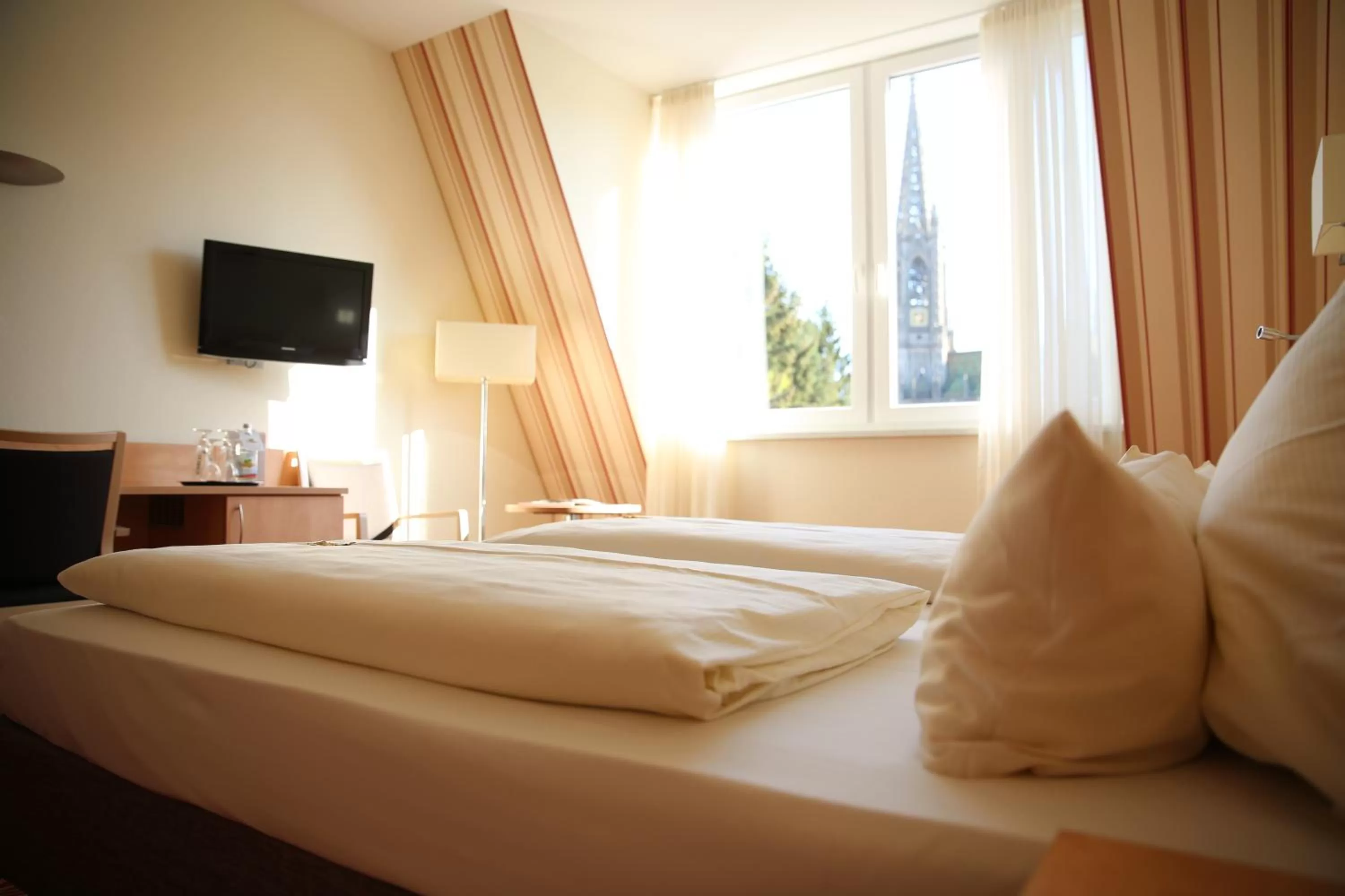 Photo of the whole room, Bed in Hotel Löwengarten